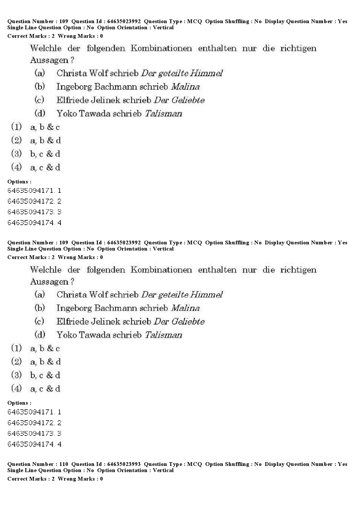 UGC NET German Question Paper June 2019 88