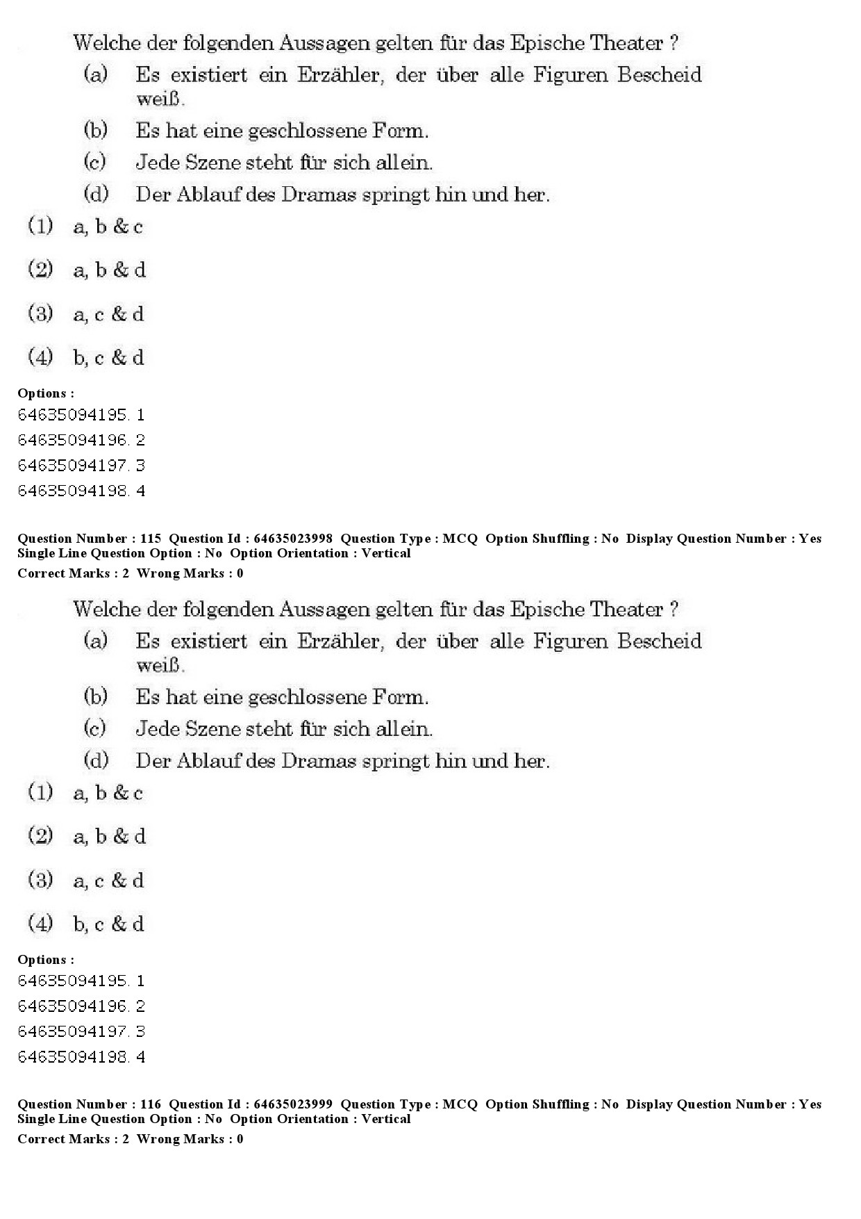 UGC NET German Question Paper June 2019 94