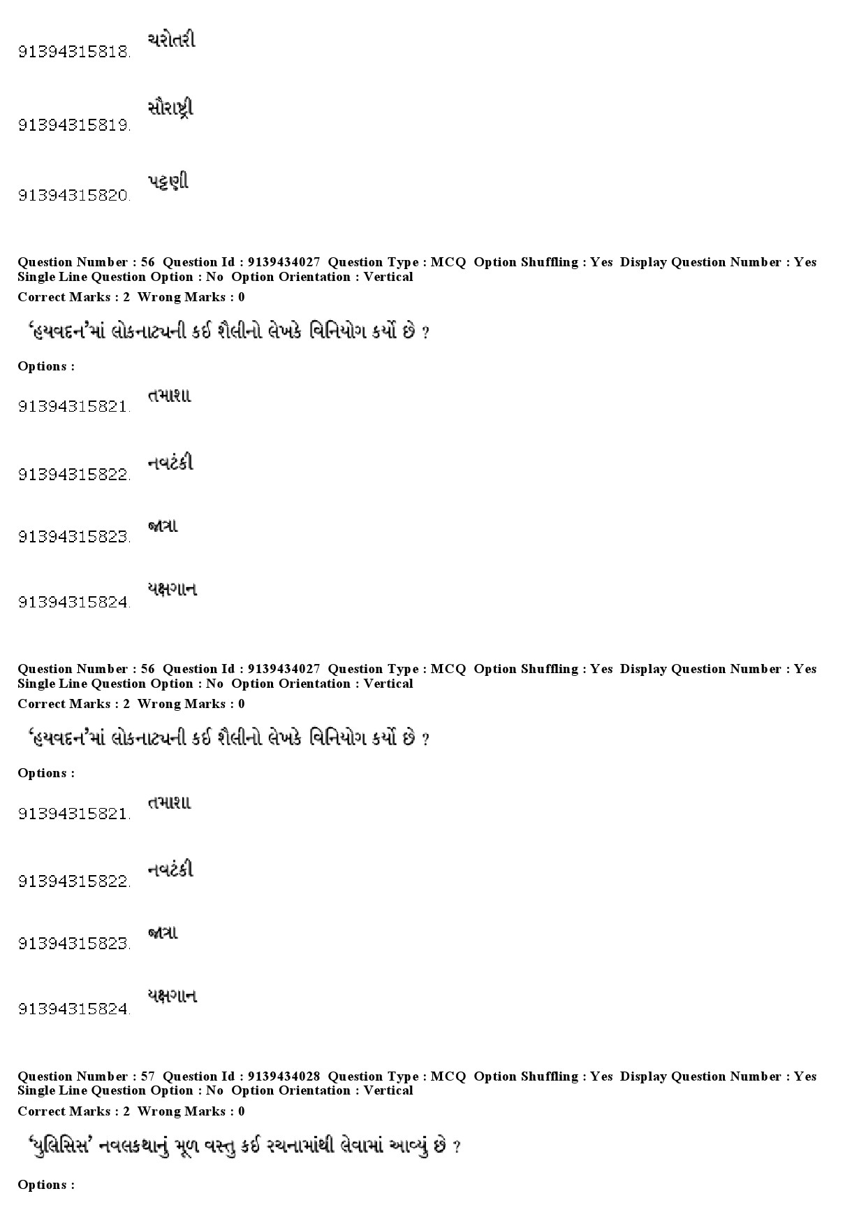 UGC NET Gujarati Question Paper December 2018 55