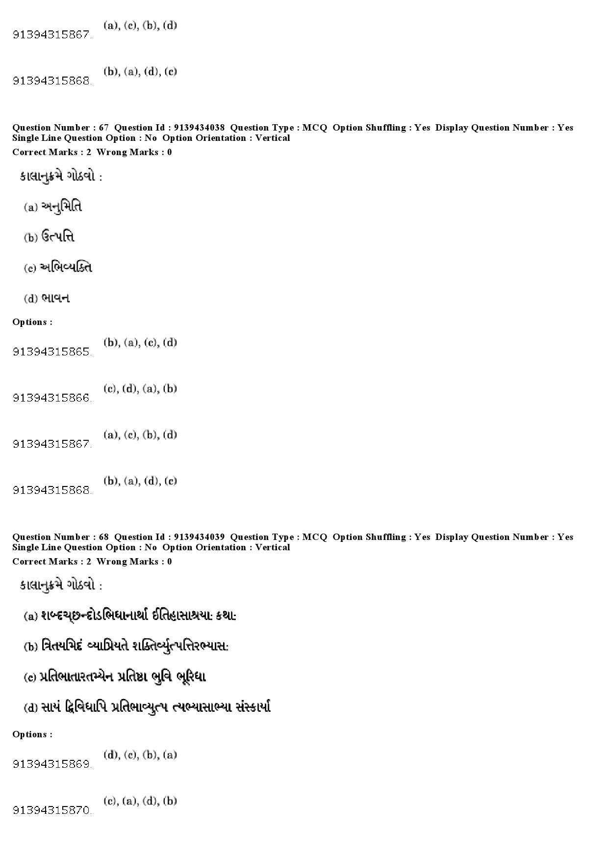 UGC NET Gujarati Question Paper December 2018 64