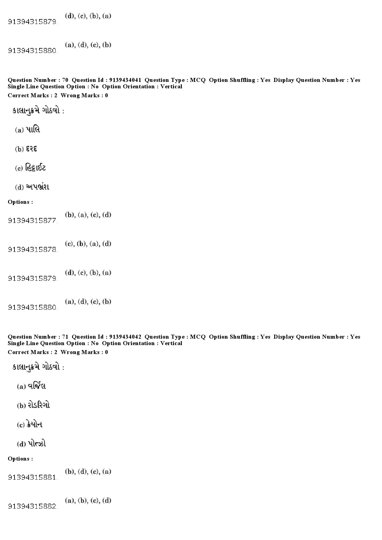 UGC NET Gujarati Question Paper December 2018 67