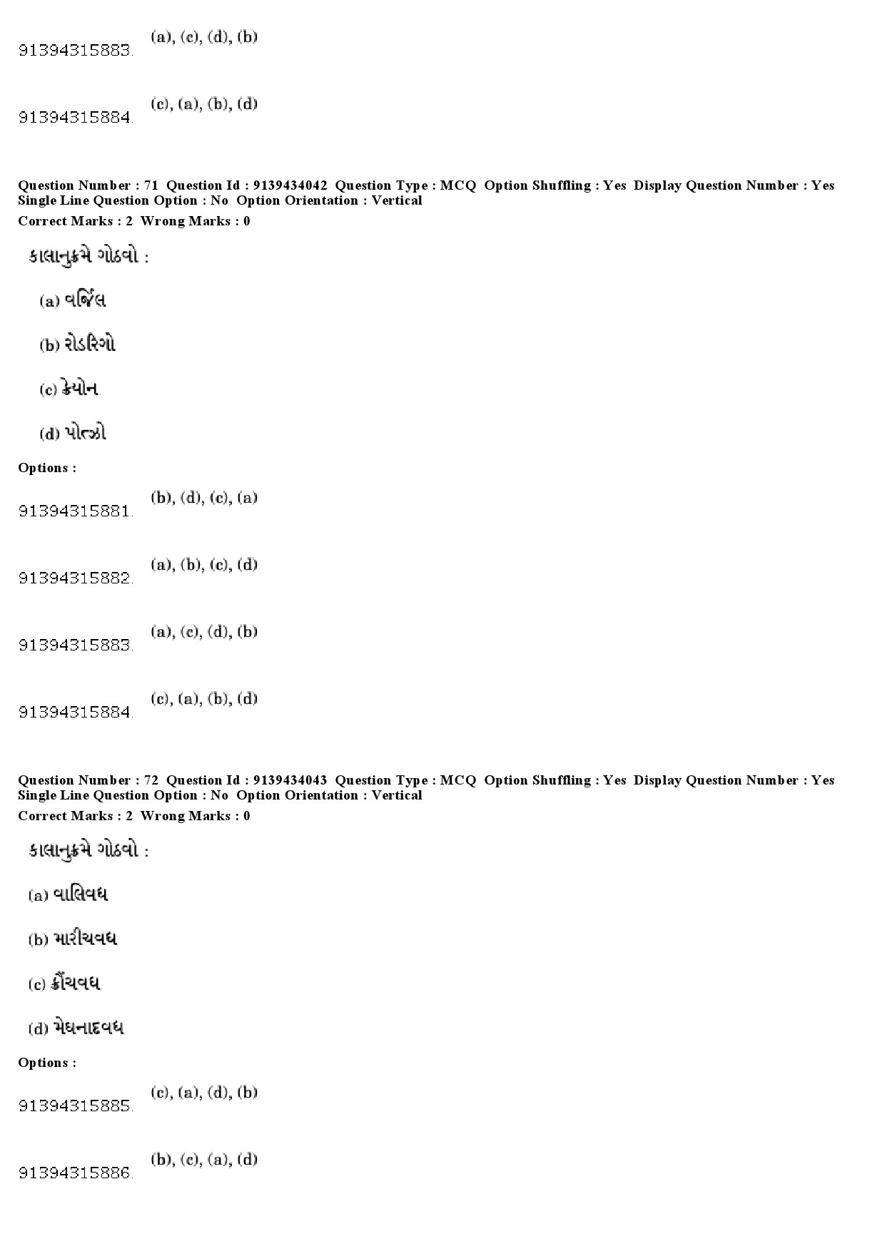 UGC NET Gujarati Question Paper December 2018 68