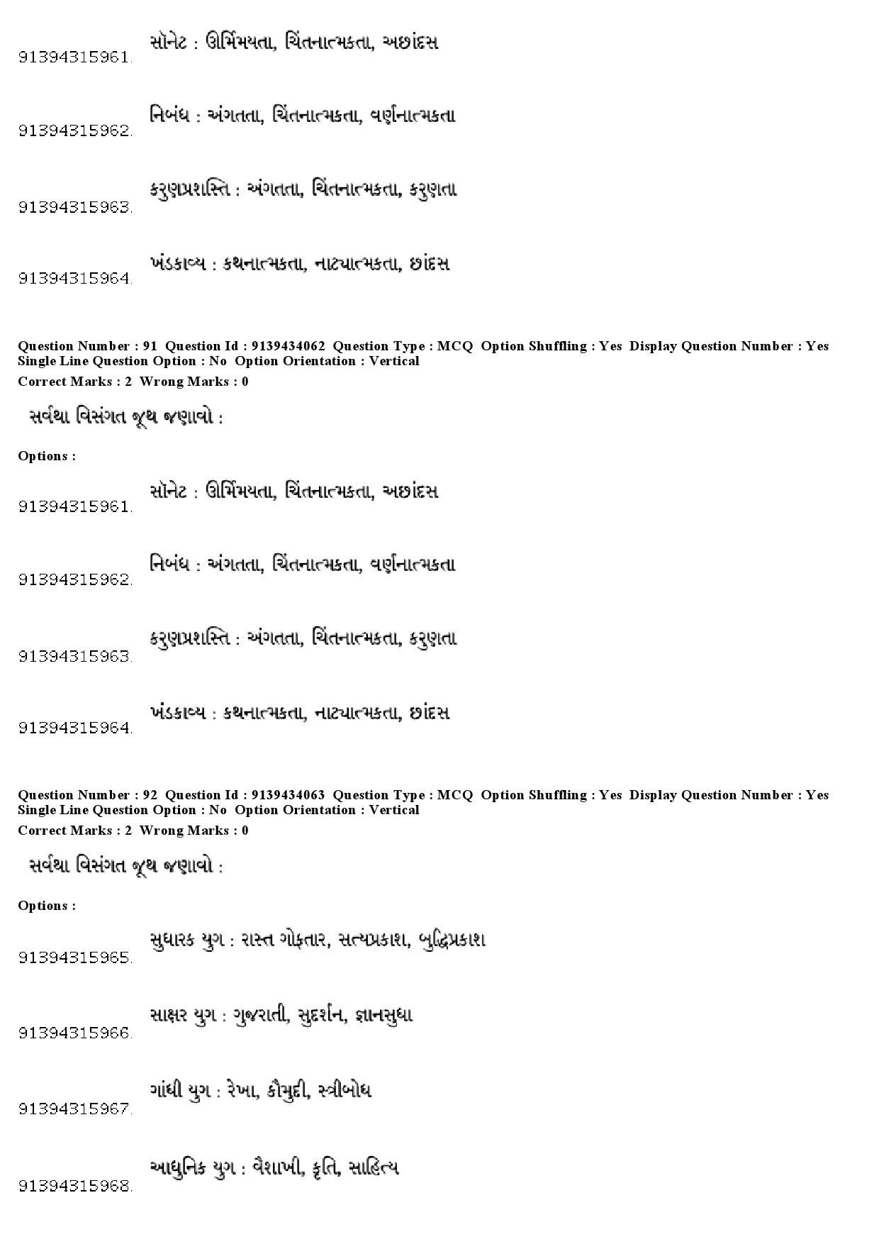 UGC NET Gujarati Question Paper December 2018 84