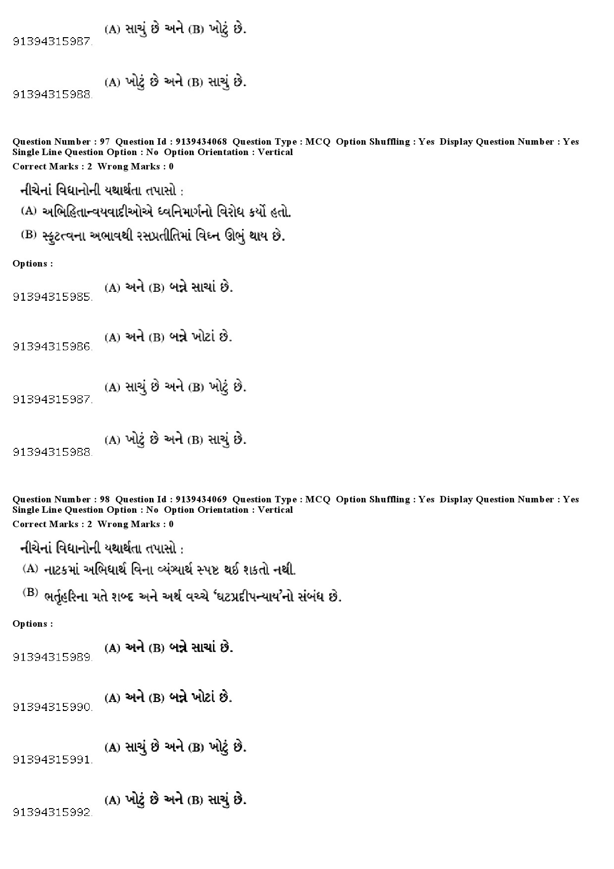 UGC NET Gujarati Question Paper December 2018 89