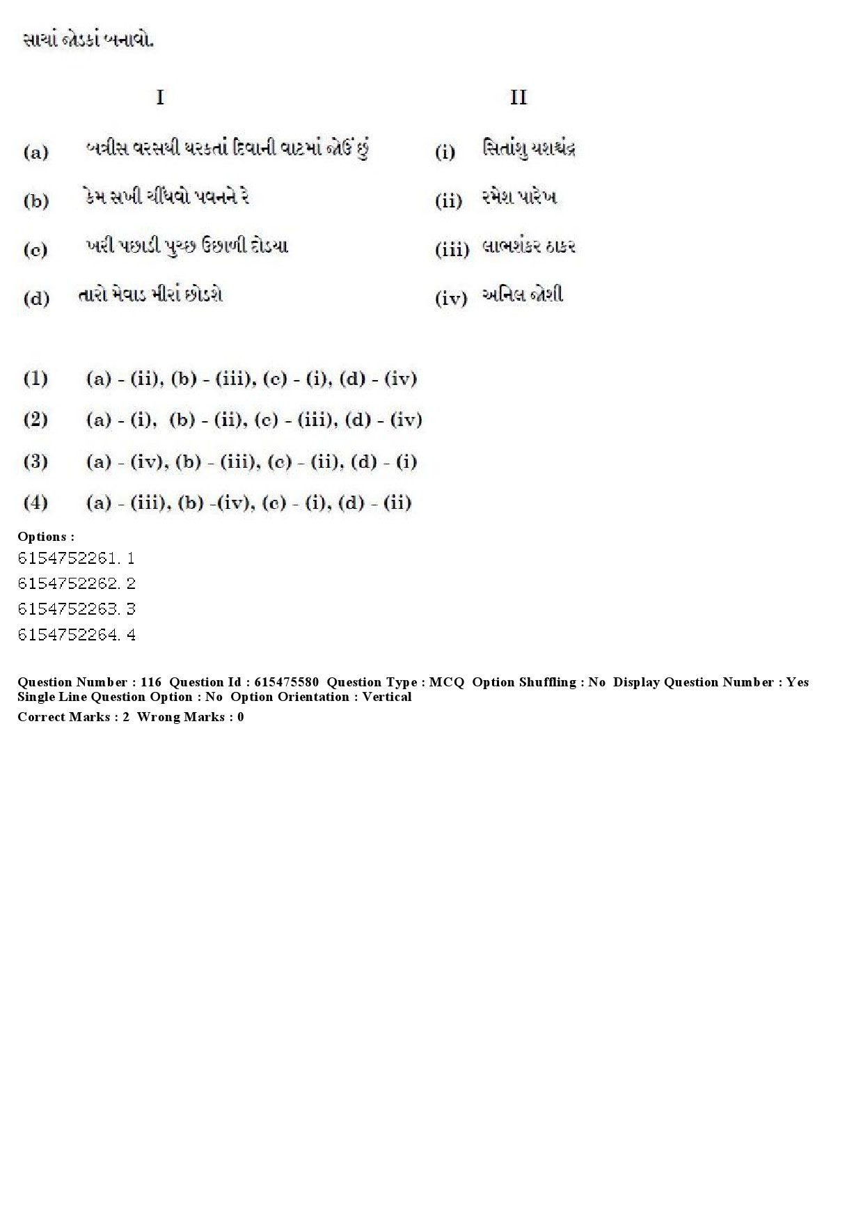 UGC NET Gujarati Question Paper December 2019 106