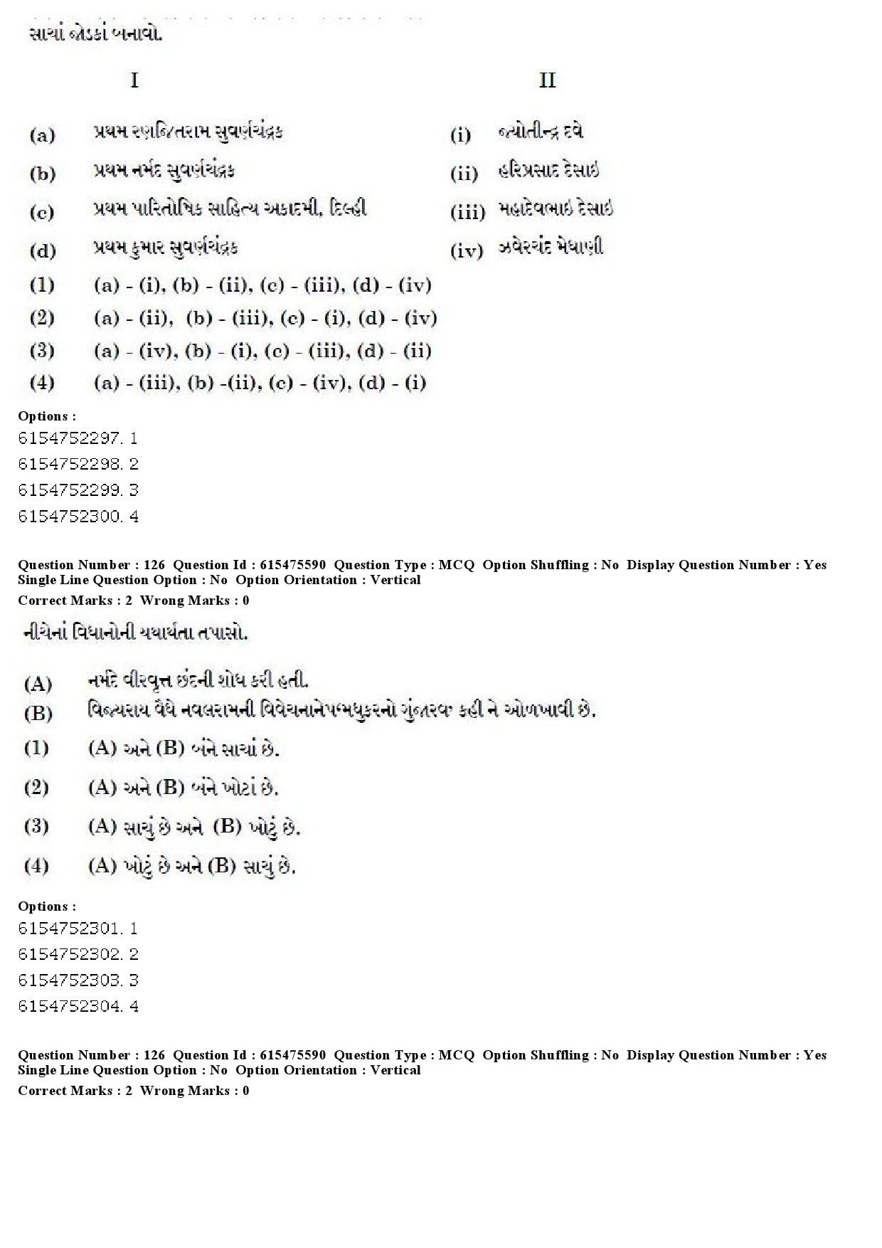 UGC NET Gujarati Question Paper December 2019 121