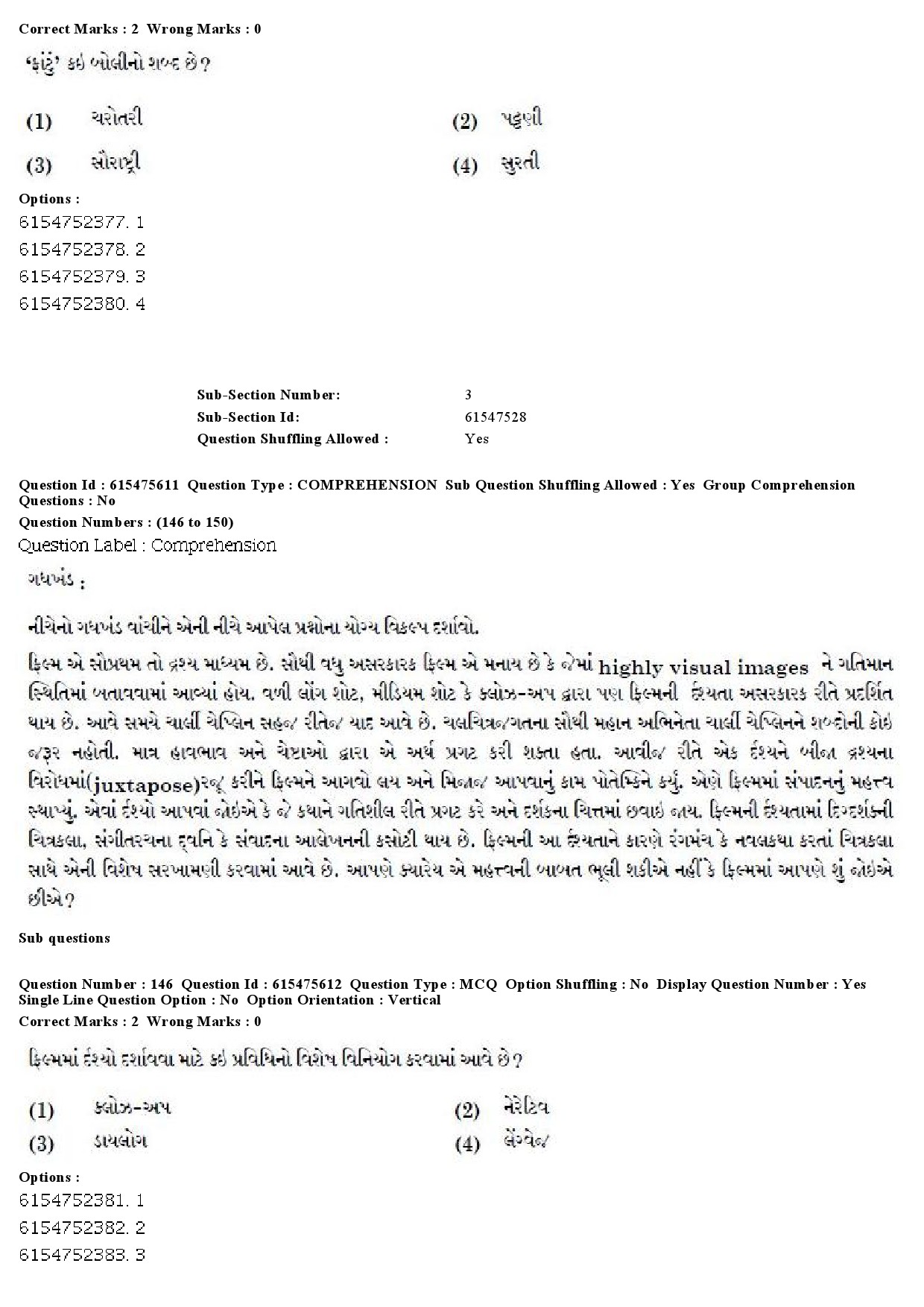 UGC NET Gujarati Question Paper December 2019 141