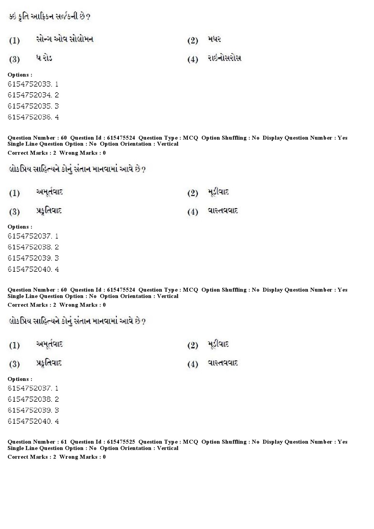 UGC NET Gujarati Question Paper December 2019 52