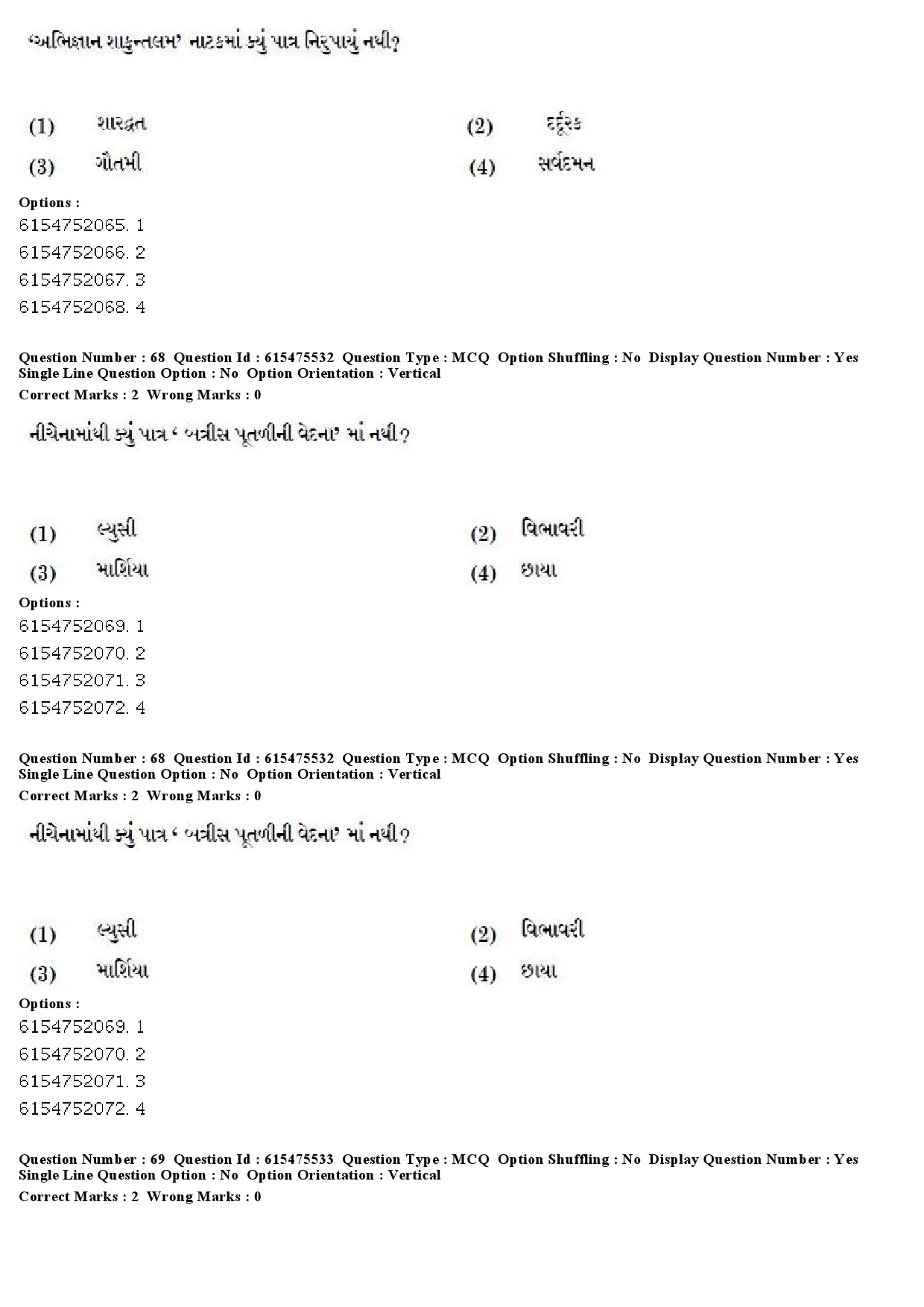 UGC NET Gujarati Question Paper December 2019 57