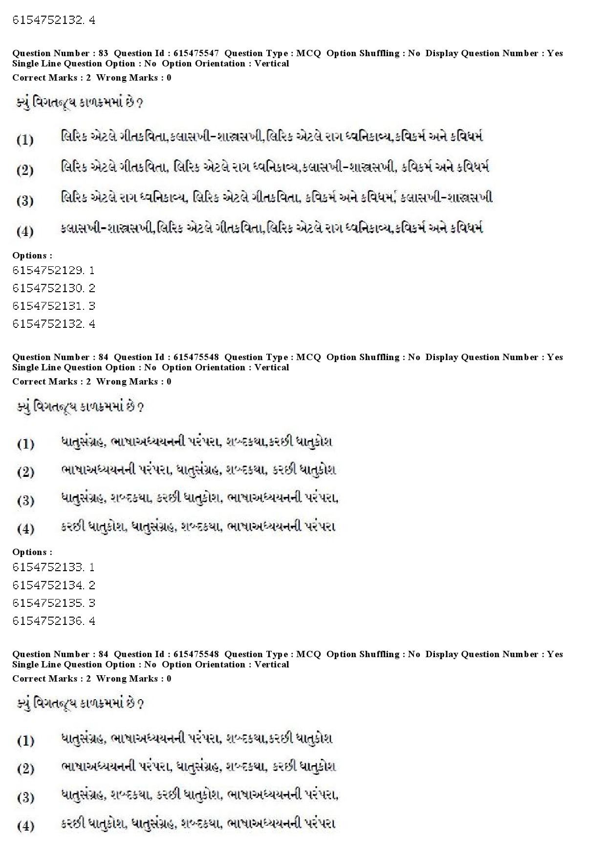 UGC NET Gujarati Question Paper December 2019 68