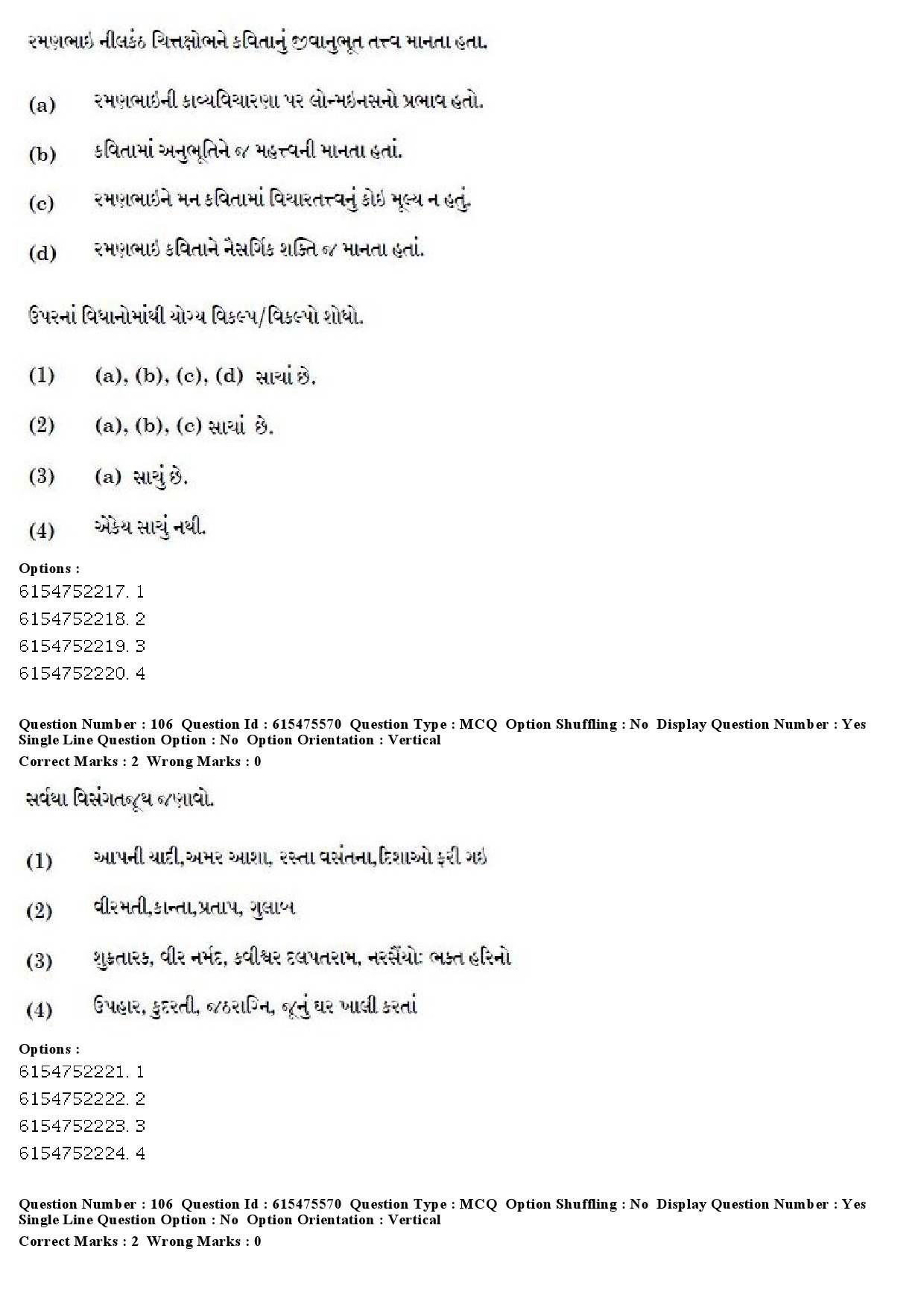 UGC NET Gujarati Question Paper December 2019 98