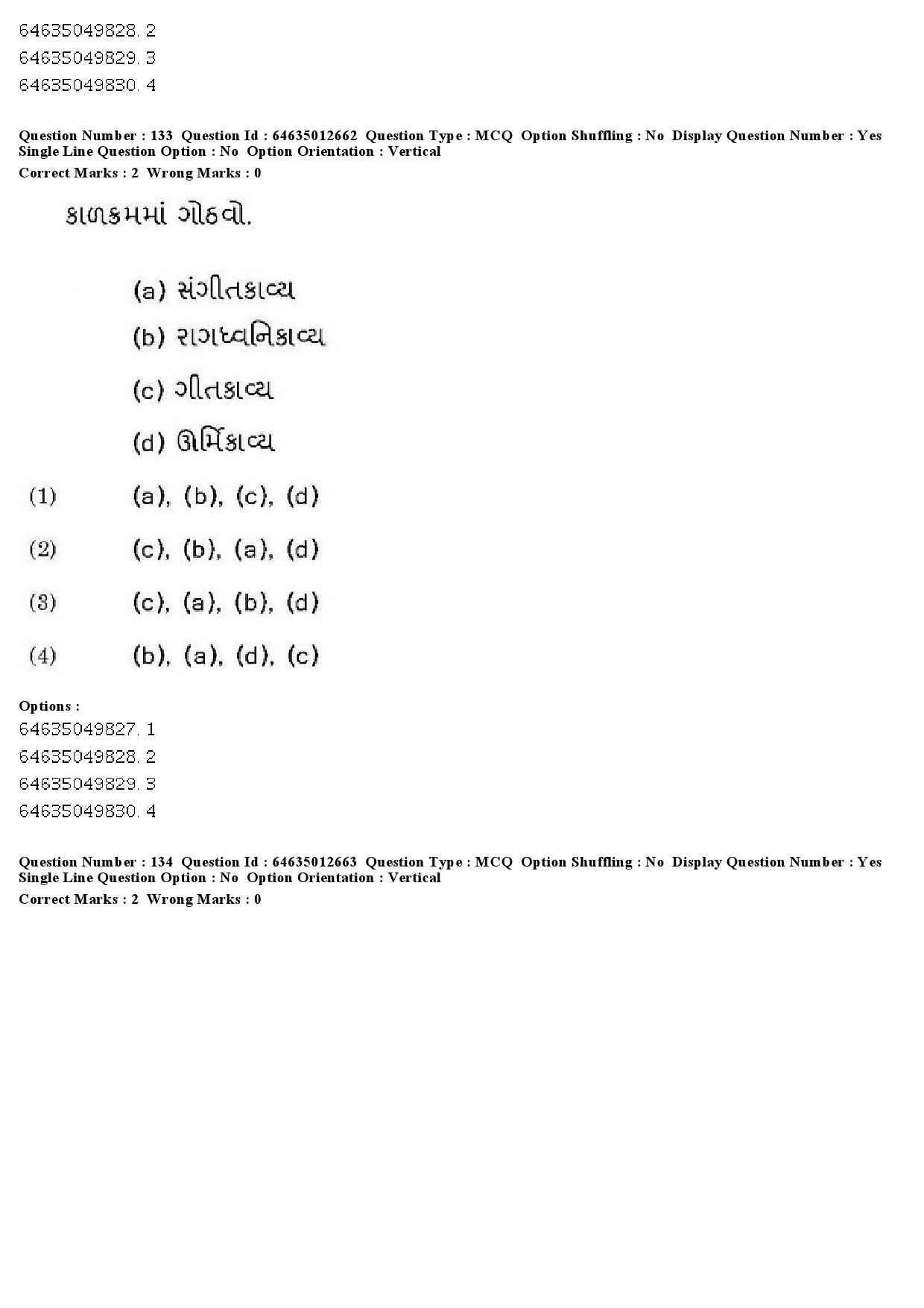 UGC NET Gujarati Question Paper June 2019 114