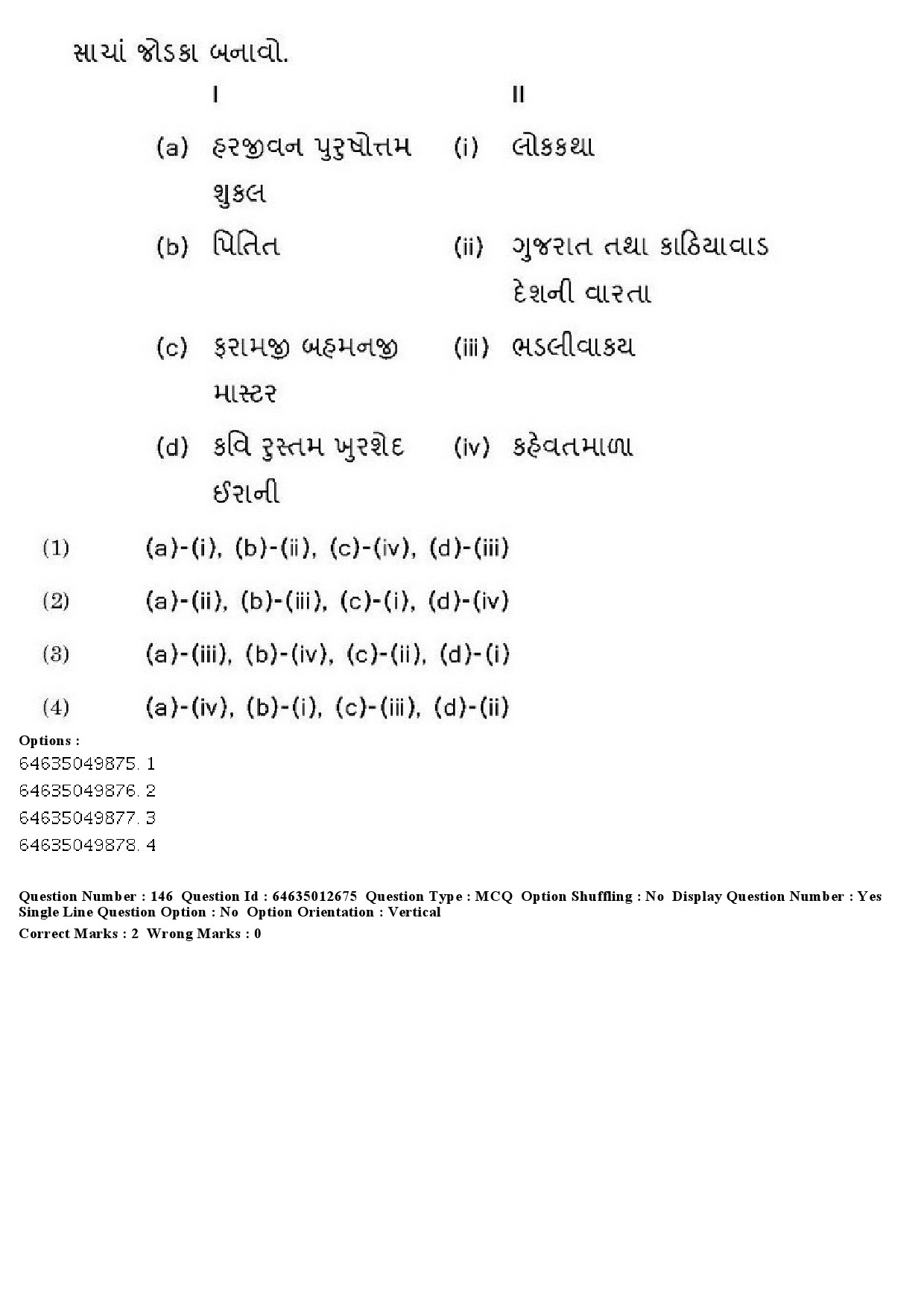 UGC NET Gujarati Question Paper June 2019 131