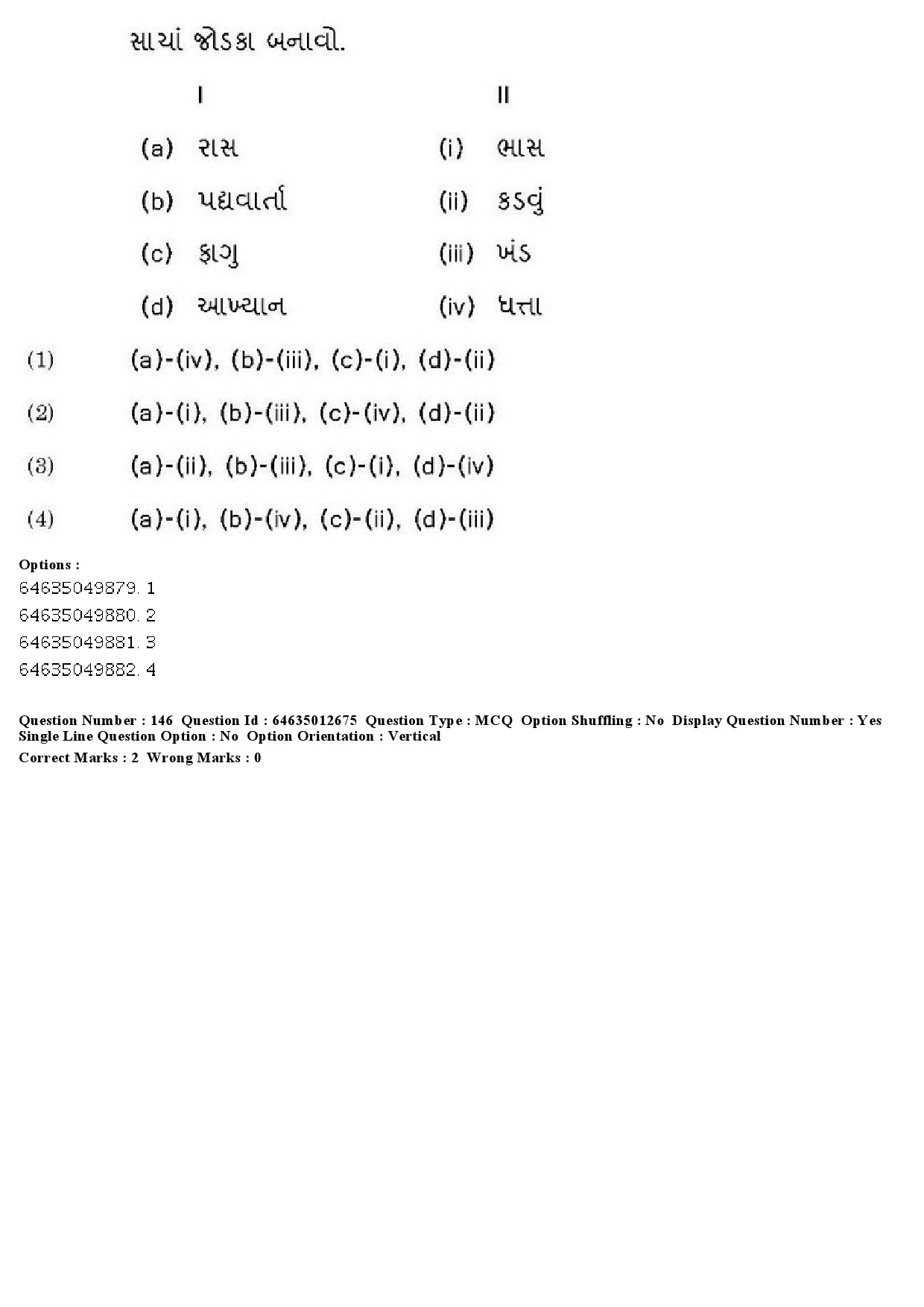 UGC NET Gujarati Question Paper June 2019 132