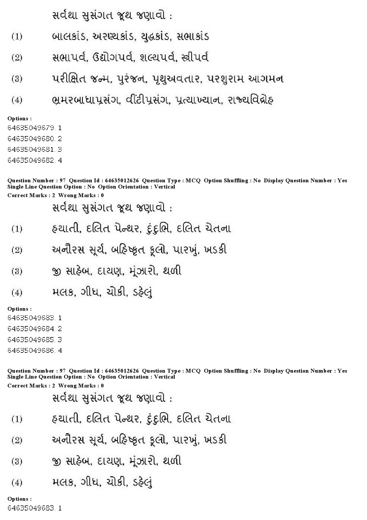 UGC NET Gujarati Question Paper June 2019 79