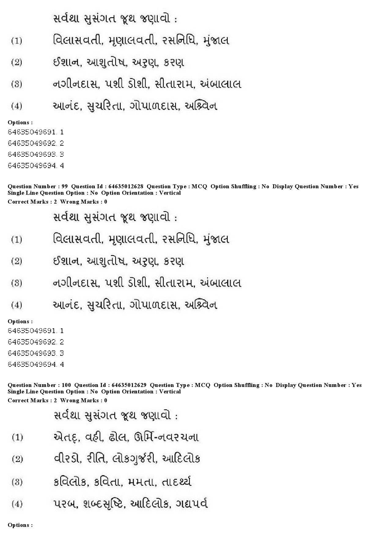 UGC NET Gujarati Question Paper June 2019 81