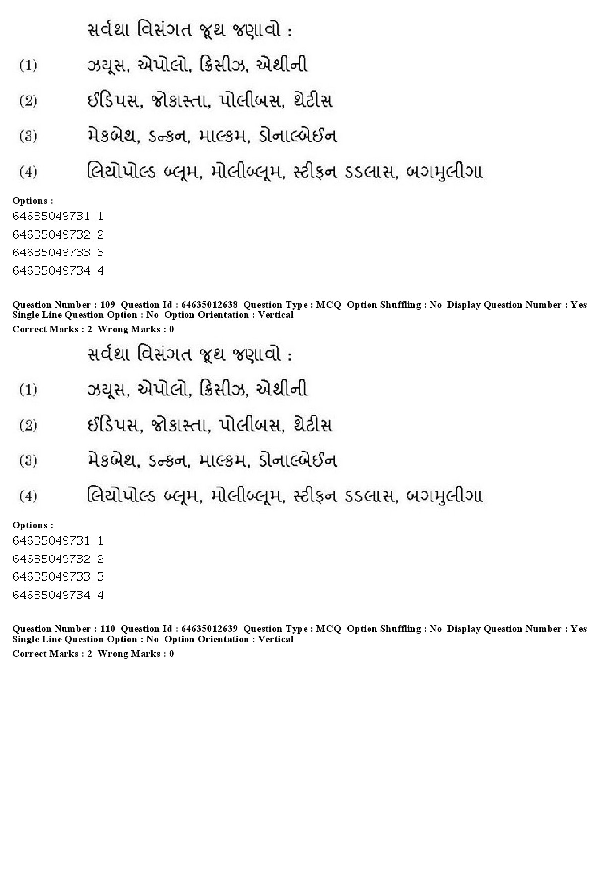 UGC NET Gujarati Question Paper June 2019 90