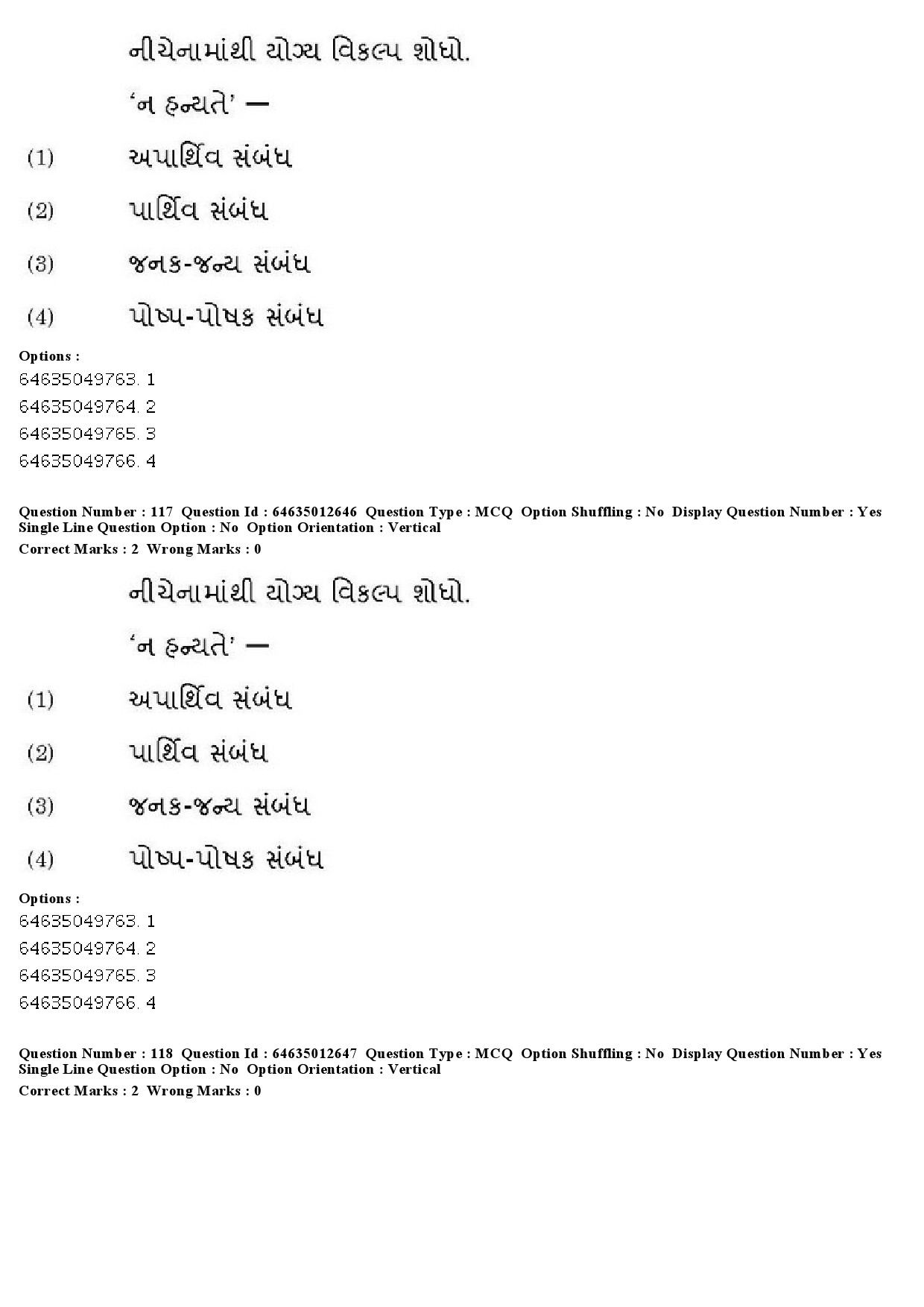 UGC NET Gujarati Question Paper June 2019 98