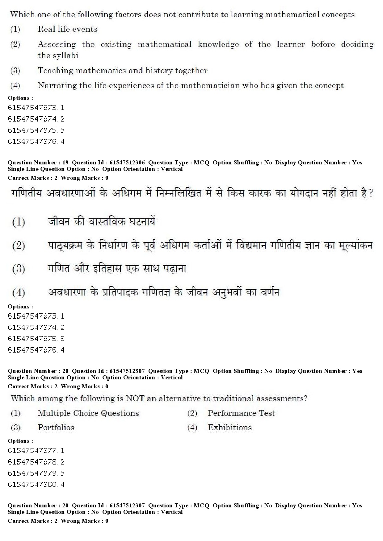 UGC NET Hindi Question Paper December 2019 15