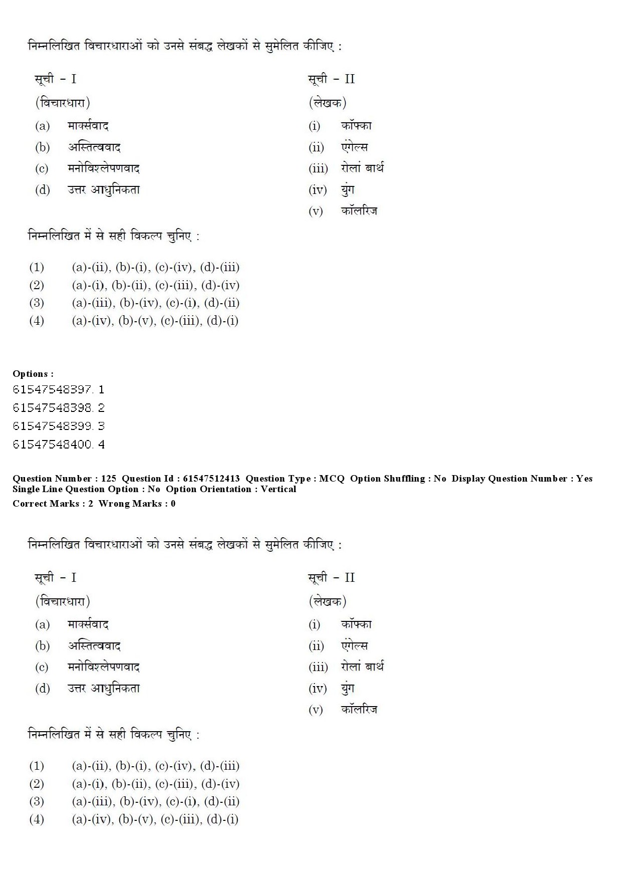 UGC NET Hindi Question Paper December 2019 154