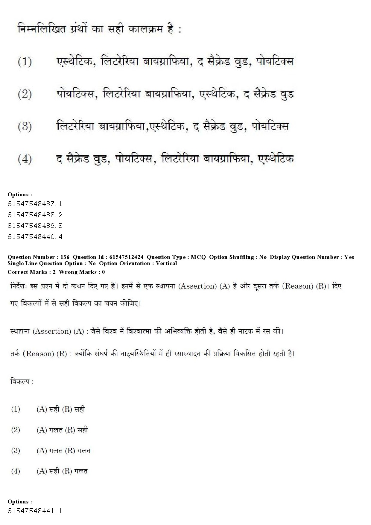 UGC NET Hindi Question Paper December 2019 165