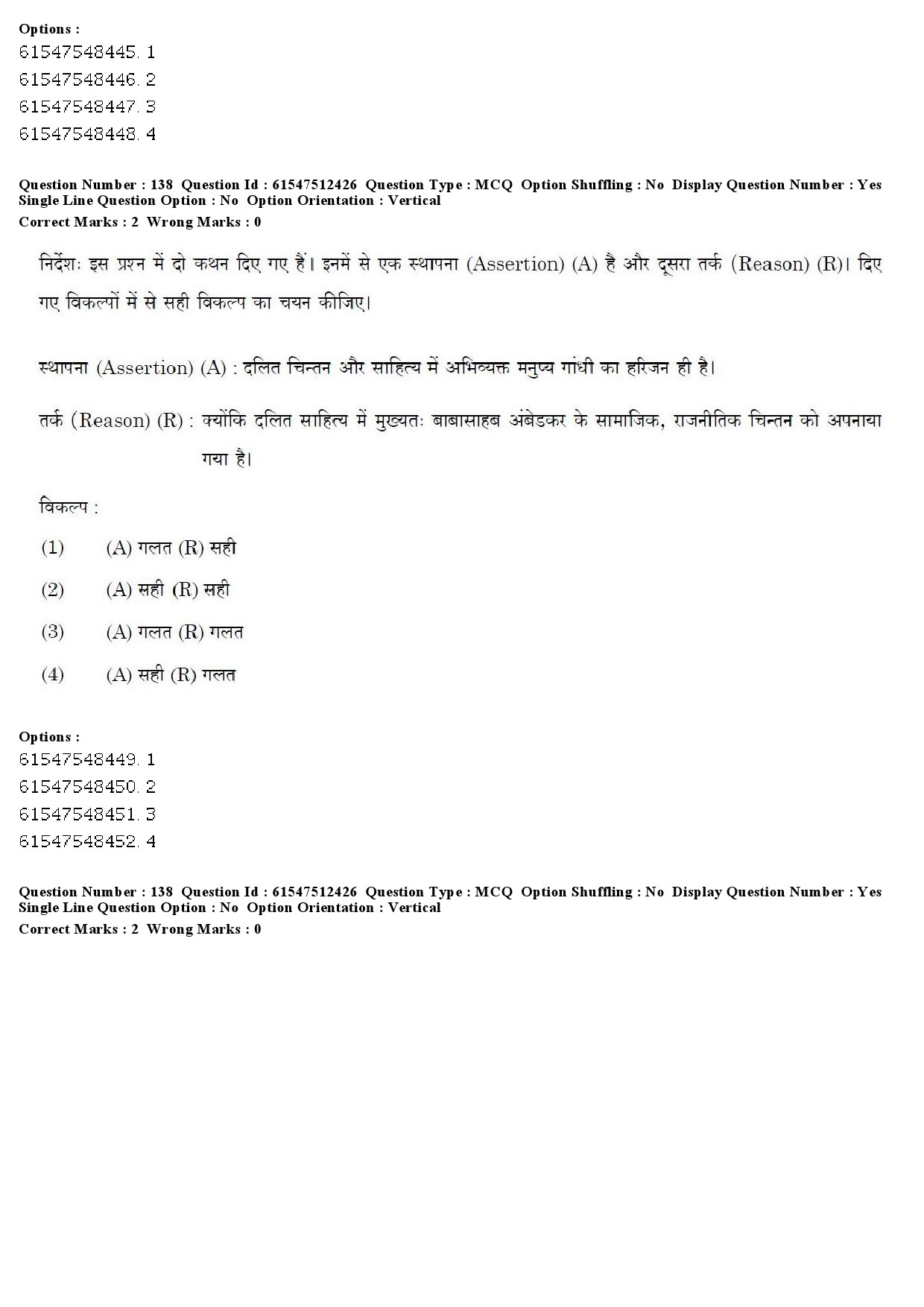 UGC NET Hindi Question Paper December 2019 168