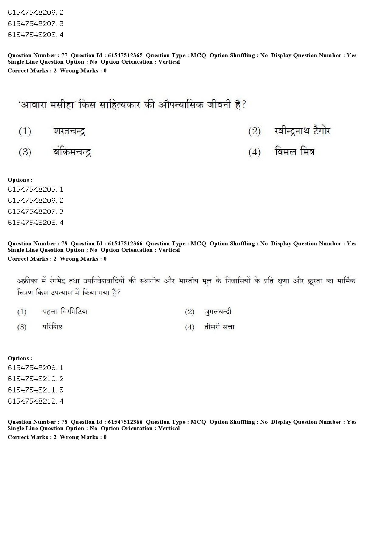 UGC NET Hindi Question Paper December 2019 76