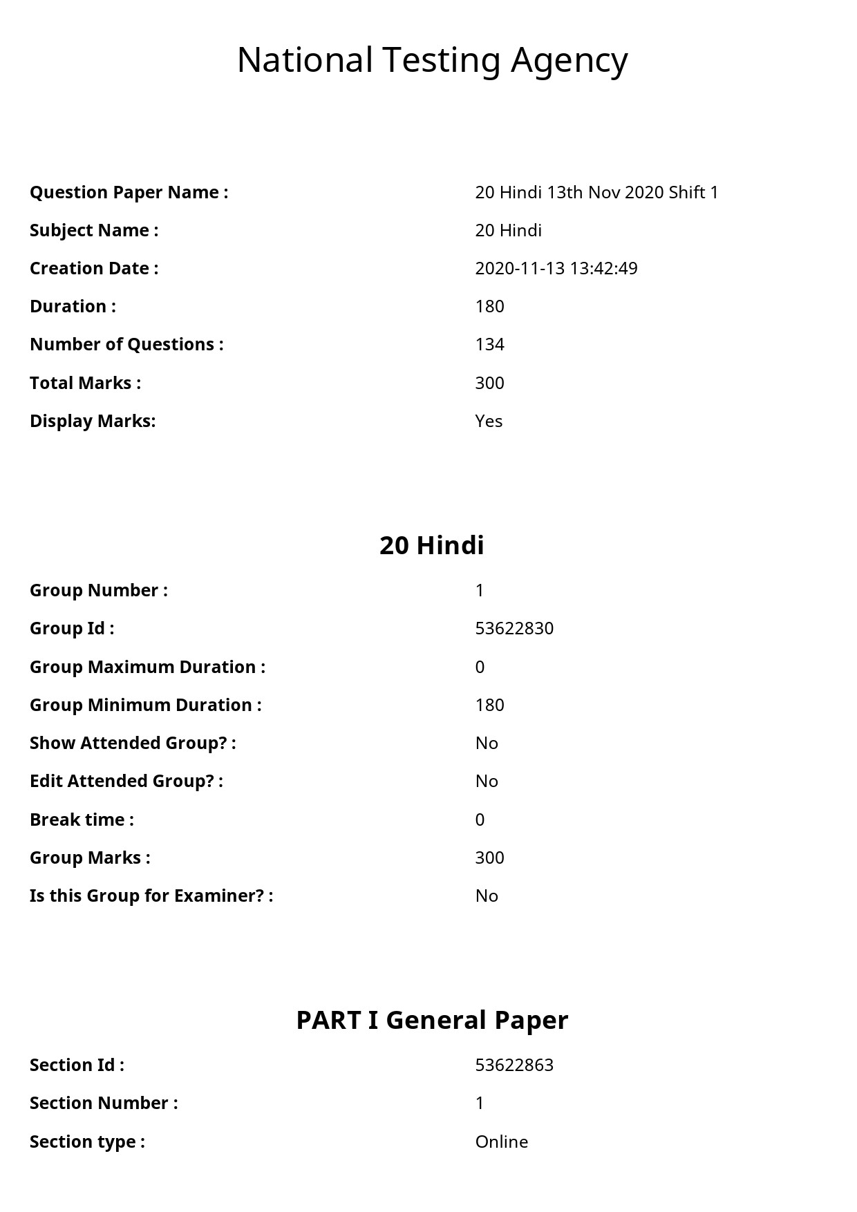 UGC NET Hindi Question Paper September 2020 1