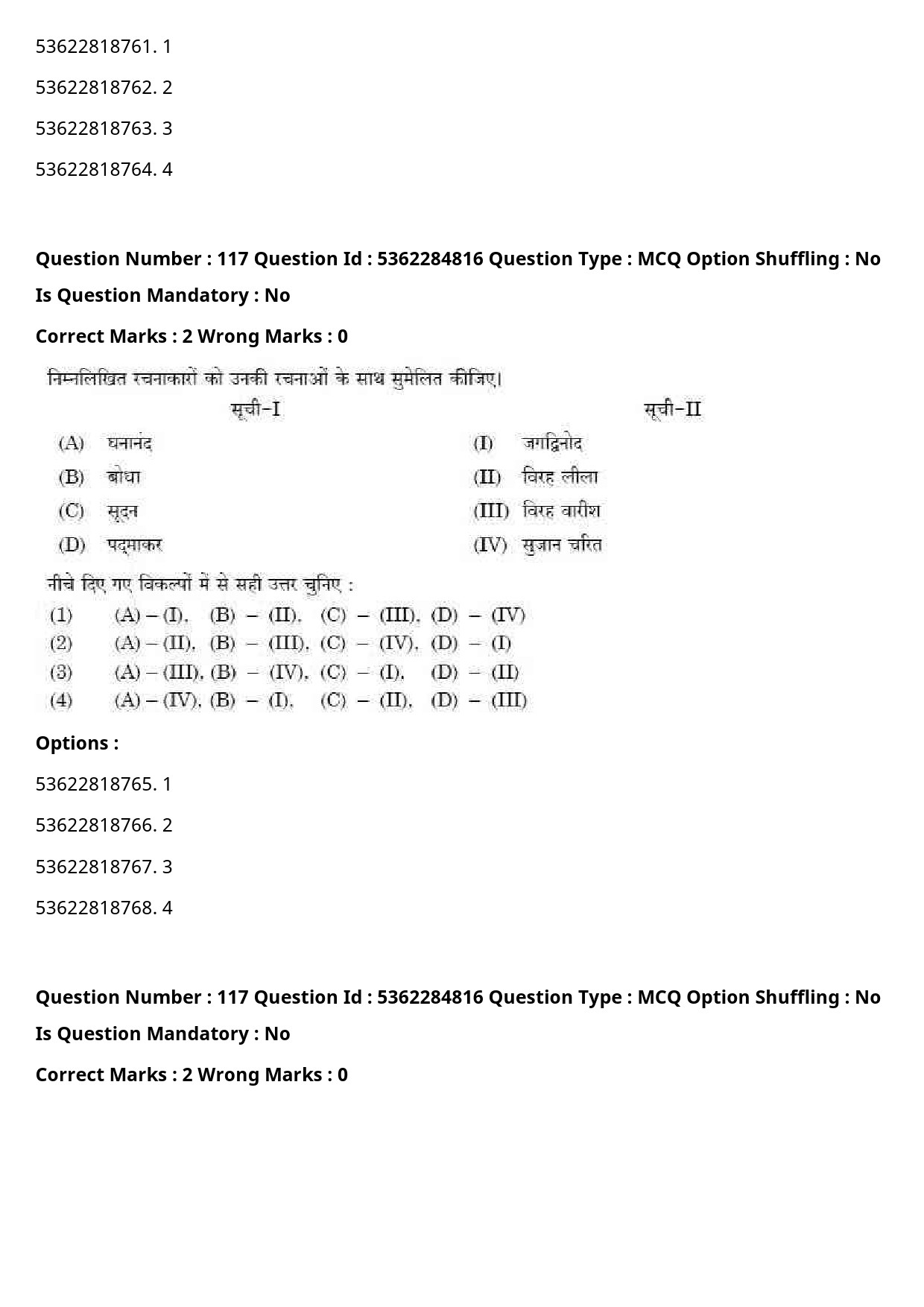 UGC NET Hindi Question Paper September 2020 128