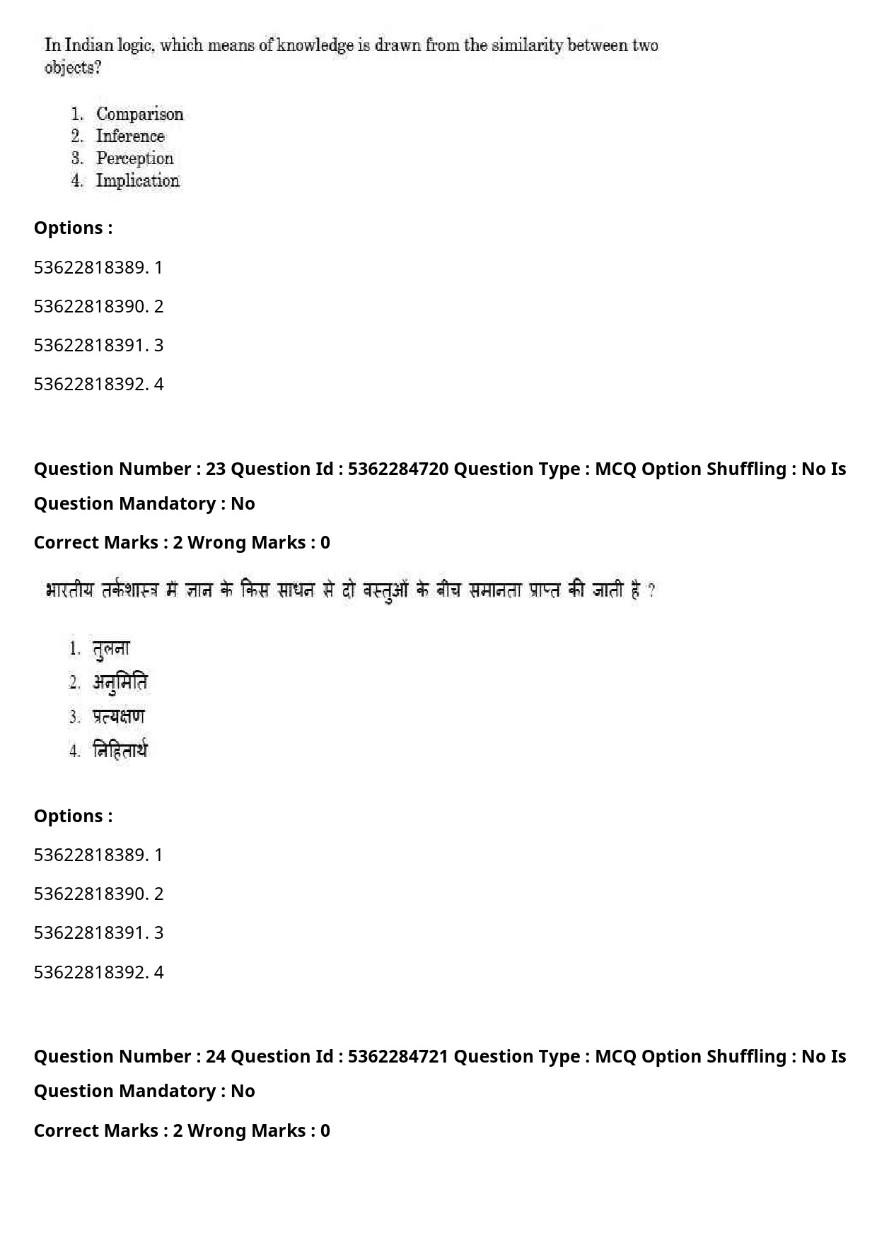 UGC NET Hindi Question Paper September 2020 28