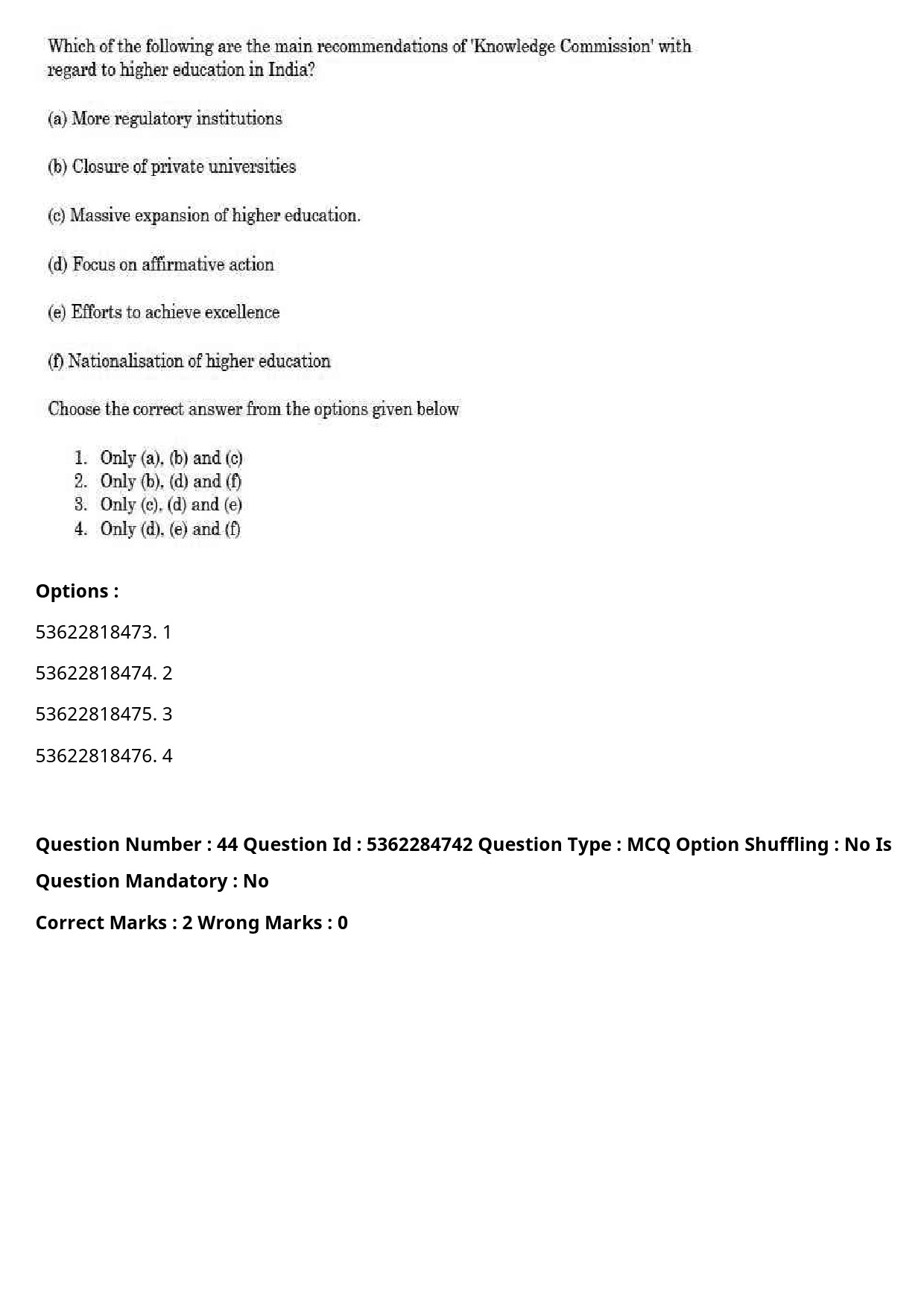 UGC NET Hindi Question Paper September 2020 52