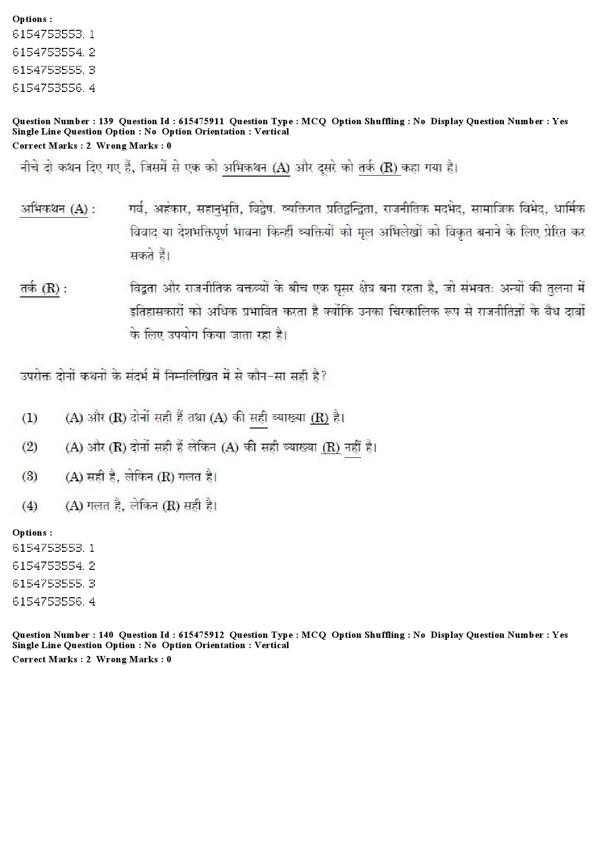 UGC NET History Question Paper December 2019 142