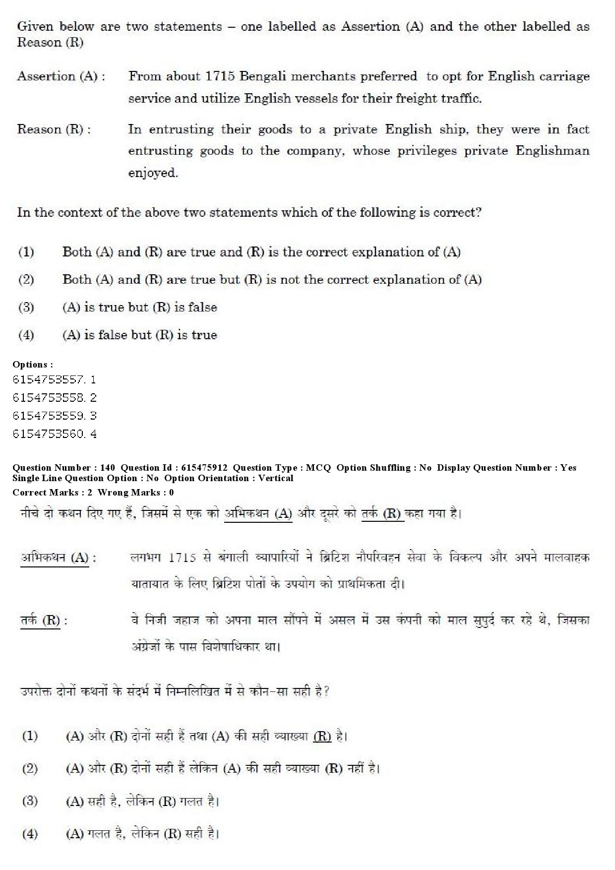 UGC NET History Question Paper December 2019 143