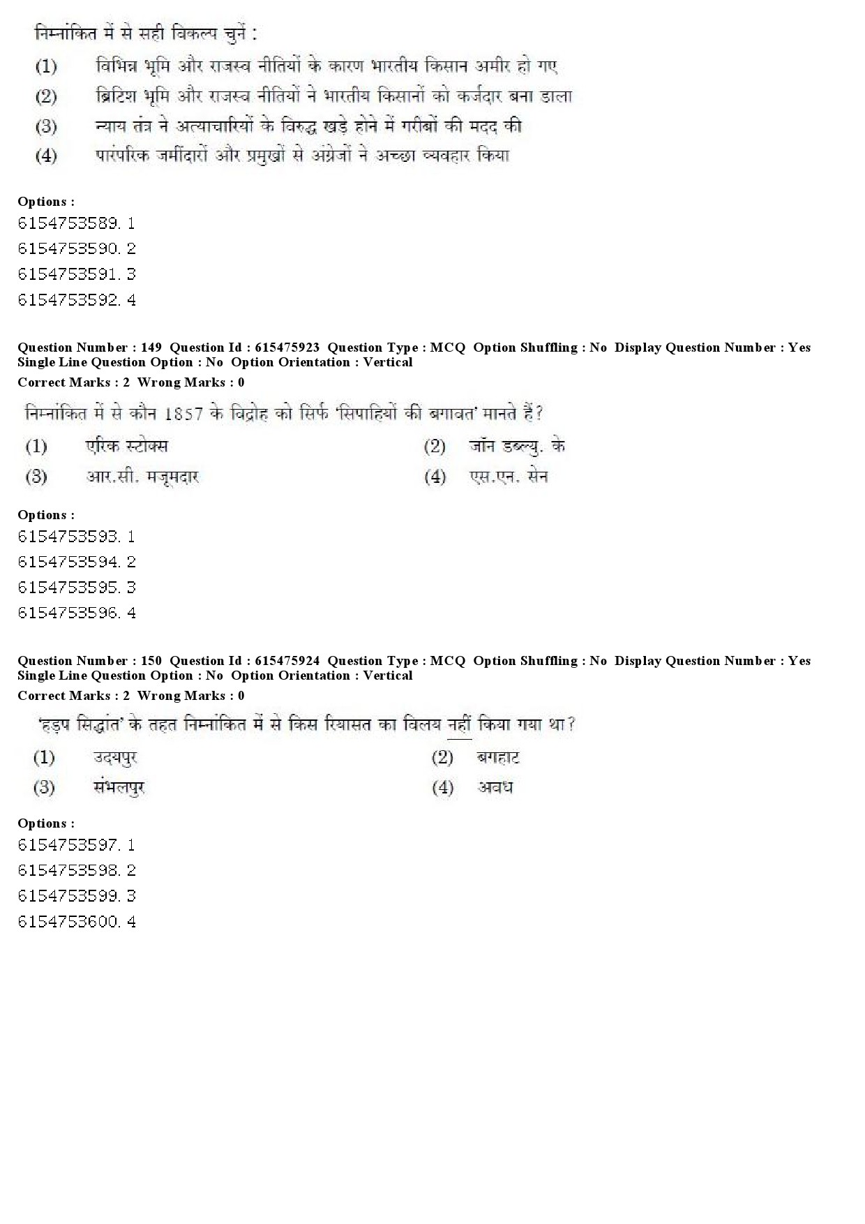 UGC NET History Question Paper December 2019 151