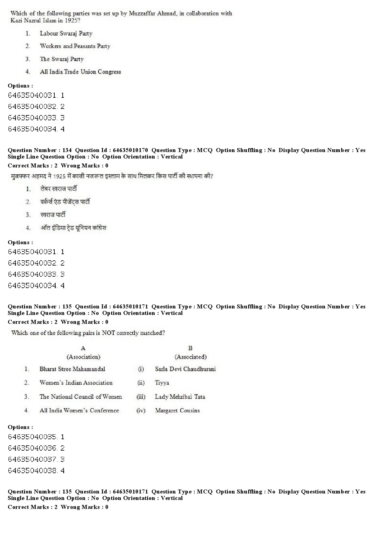 UGC NET History Question Paper June 2019 100