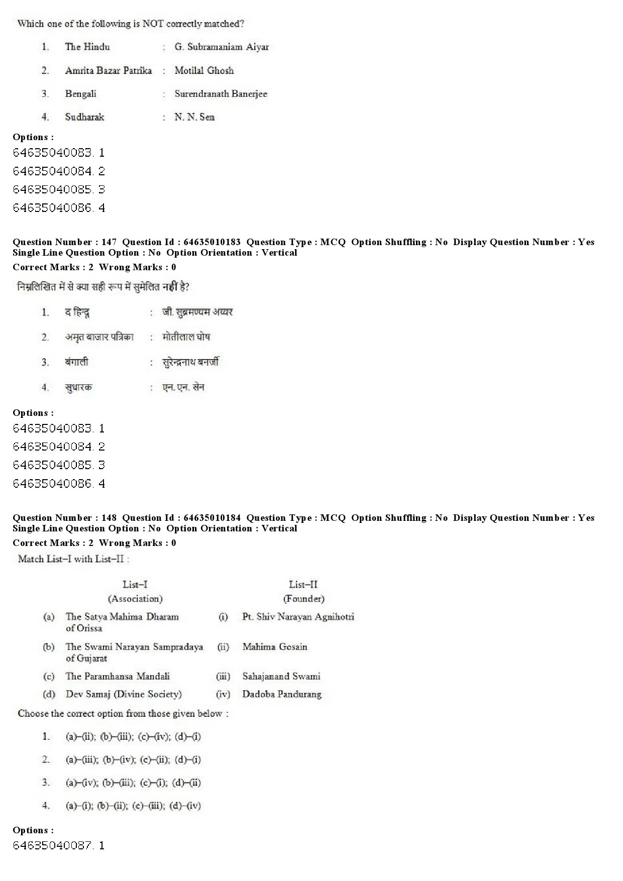 UGC NET History Question Paper June 2019 109