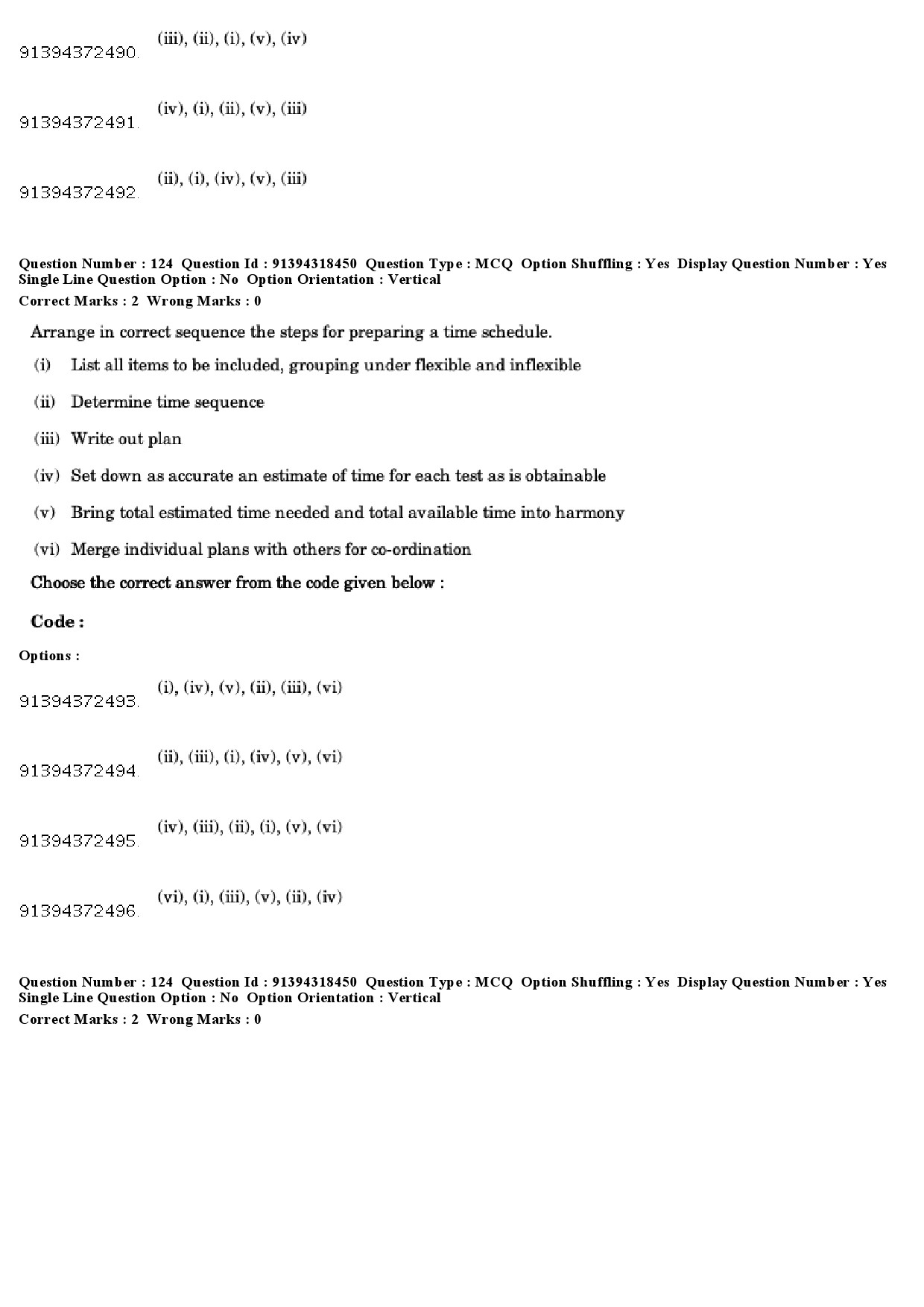 UGC NET Home Science Question Paper December 2018 122