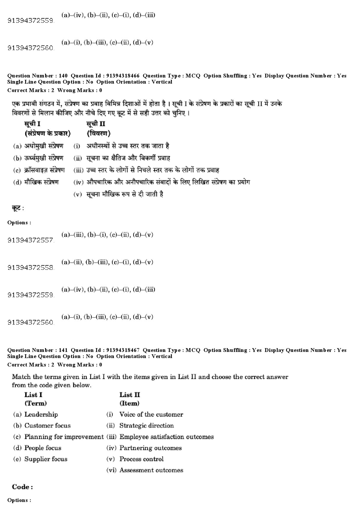 UGC NET Home Science Question Paper December 2018 143