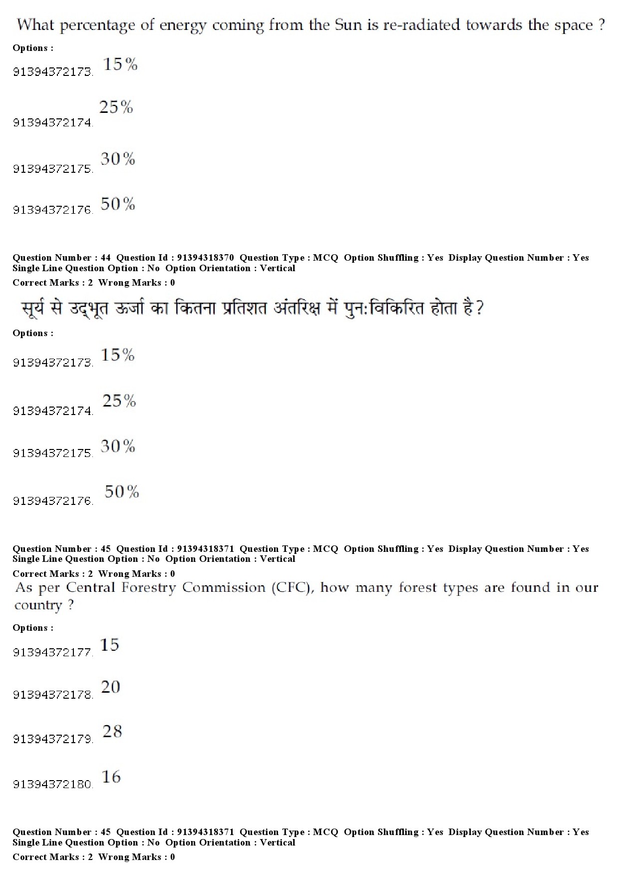 UGC NET Home Science Question Paper December 2018 39