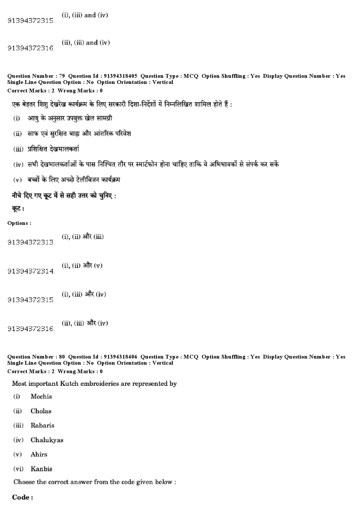 UGC NET Home Science Question Paper December 2018 72