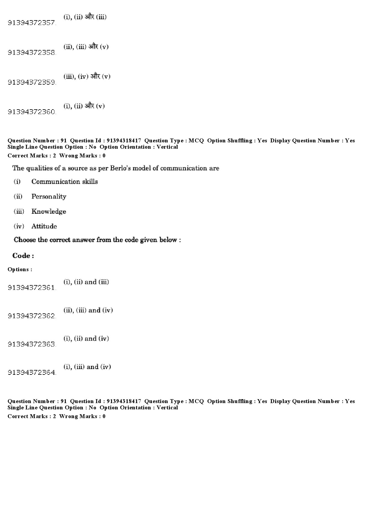 UGC NET Home Science Question Paper December 2018 86