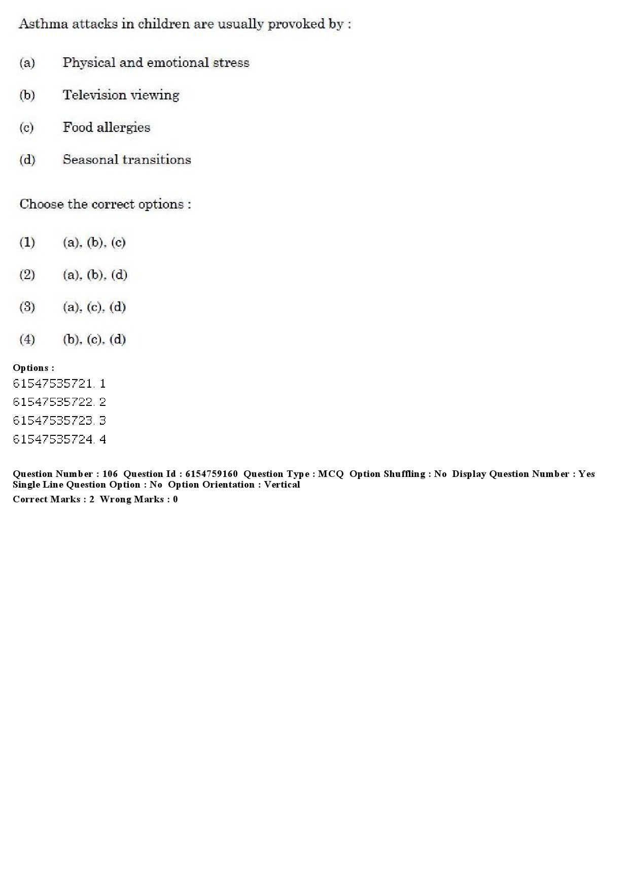 UGC NET Home Science Question Paper December 2019 108