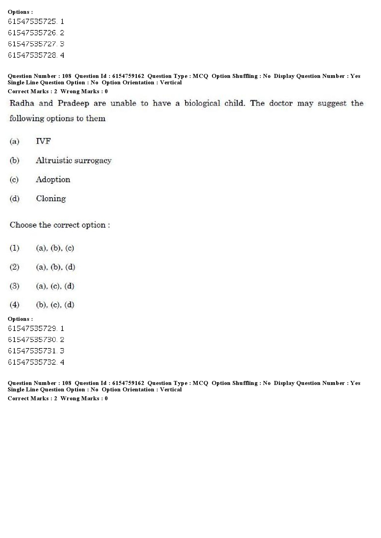 UGC NET Home Science Question Paper December 2019 111