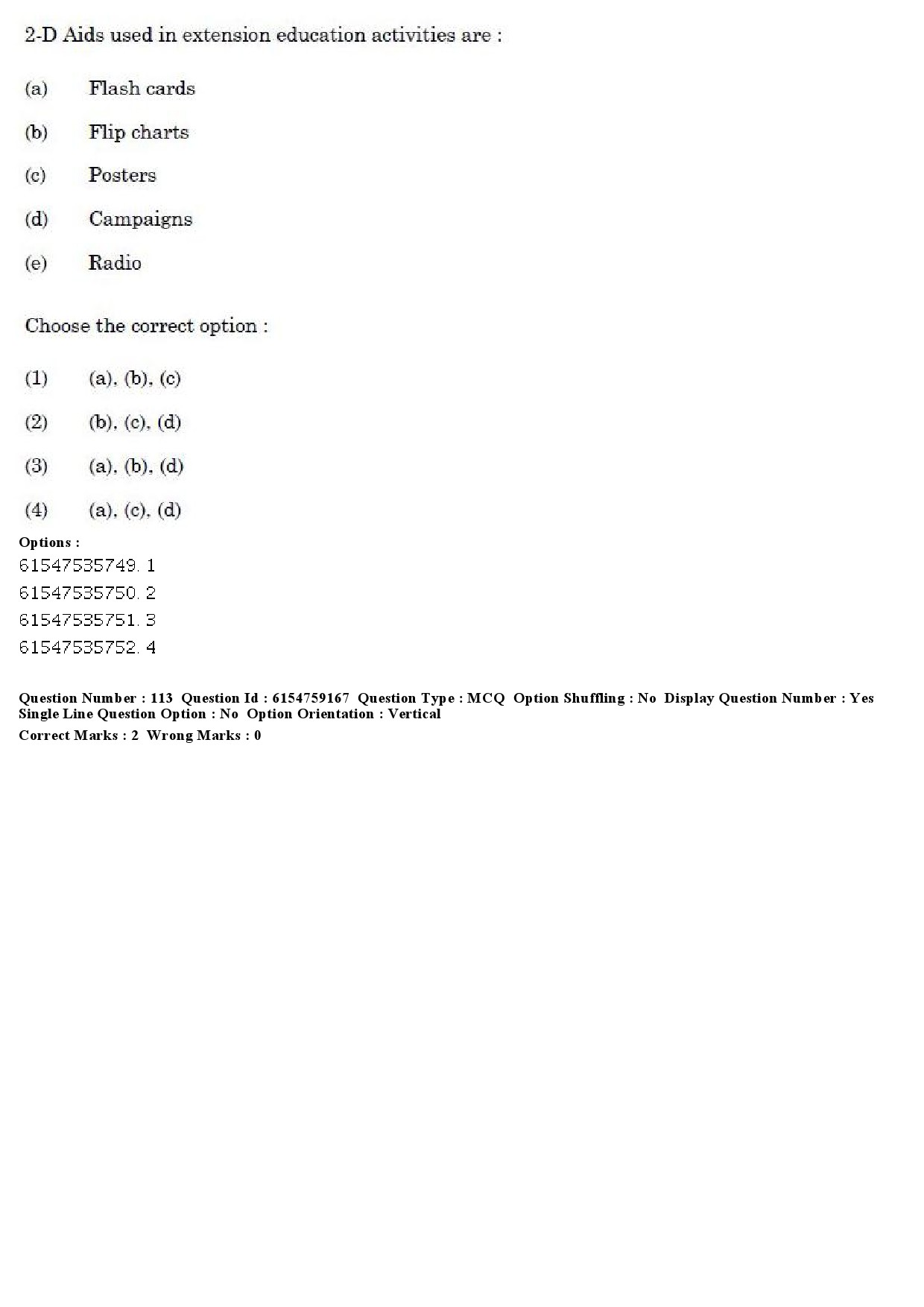 UGC NET Home Science Question Paper December 2019 120