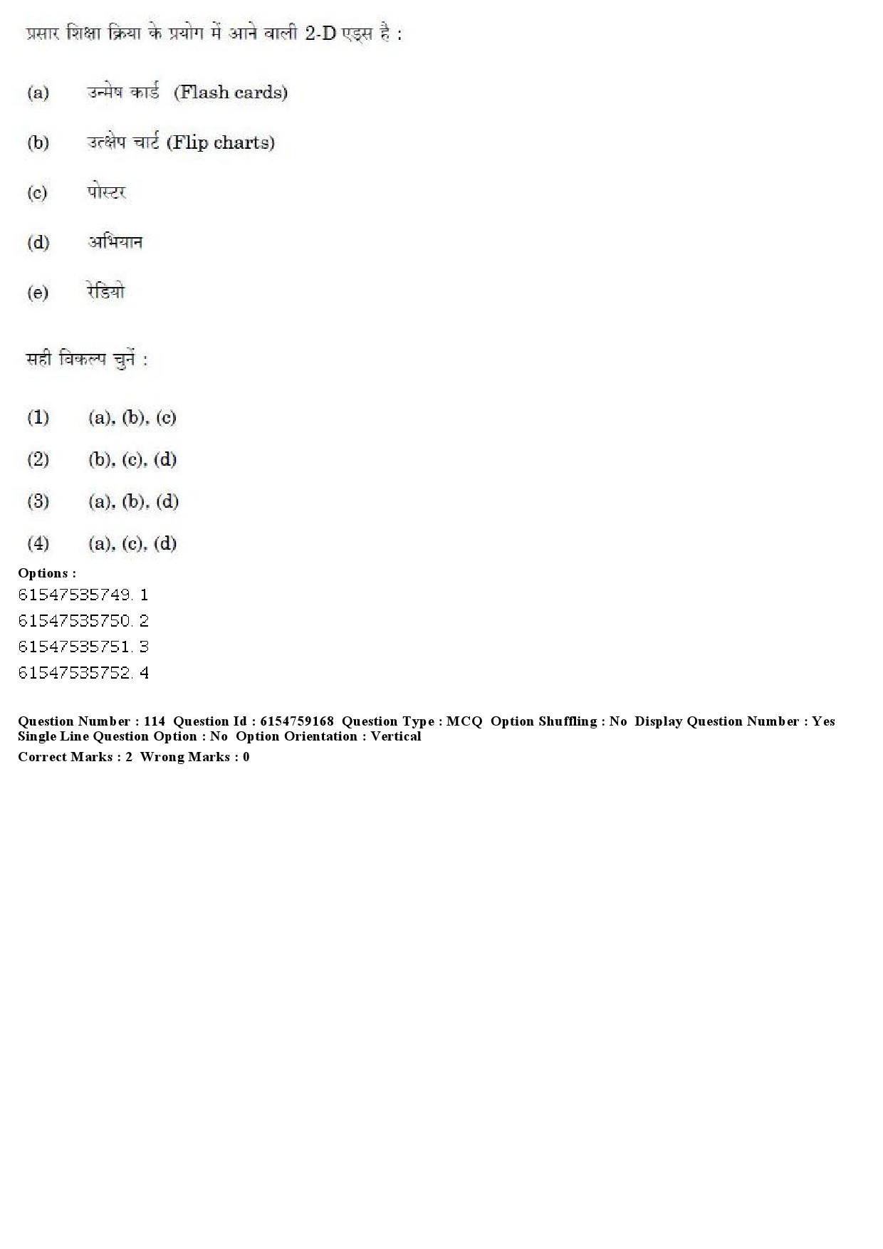 UGC NET Home Science Question Paper December 2019 121