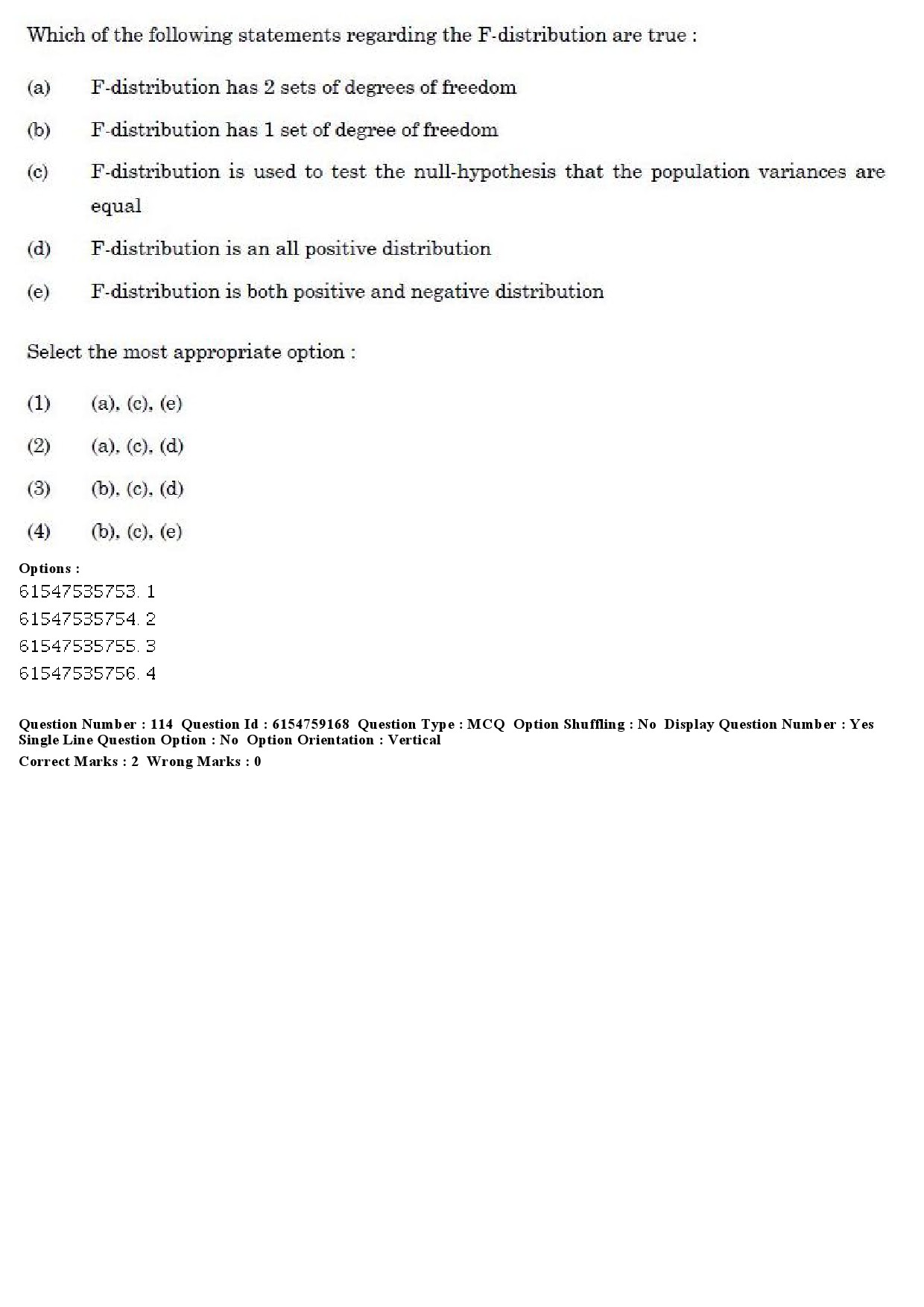 UGC NET Home Science Question Paper December 2019 122