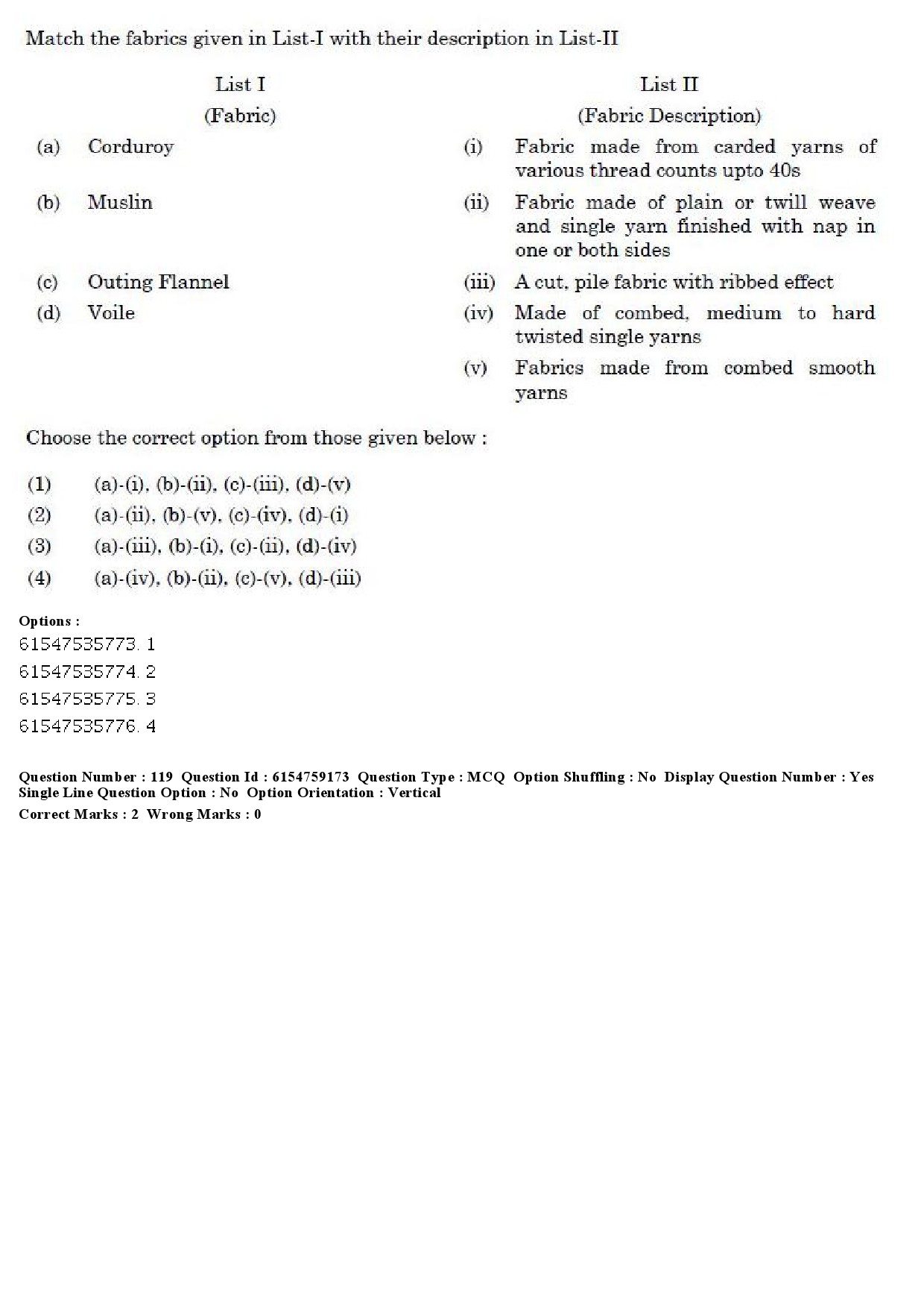 UGC NET Home Science Question Paper December 2019 132