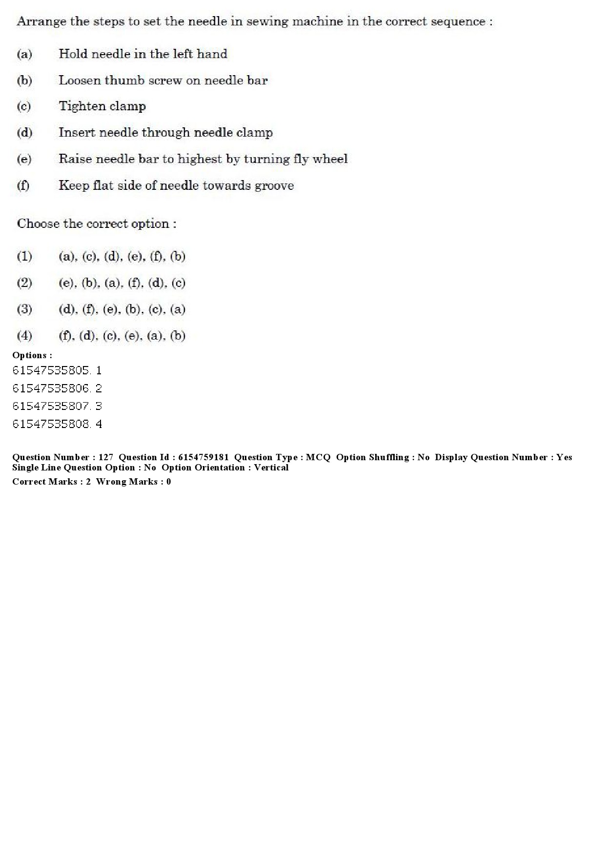 UGC NET Home Science Question Paper December 2019 148