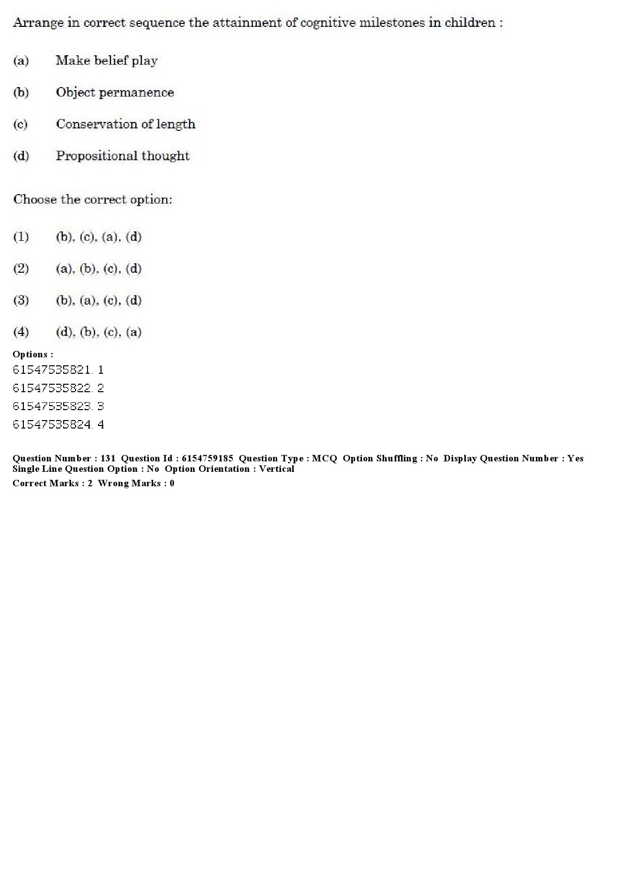 UGC NET Home Science Question Paper December 2019 156