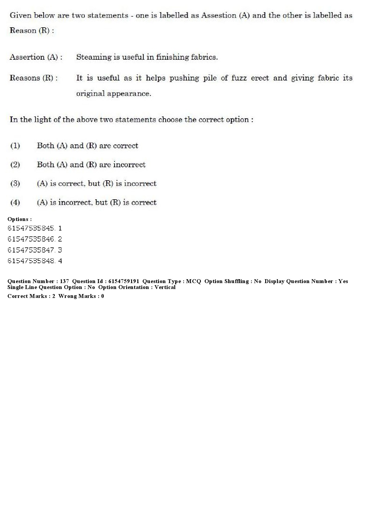 UGC NET Home Science Question Paper December 2019 168